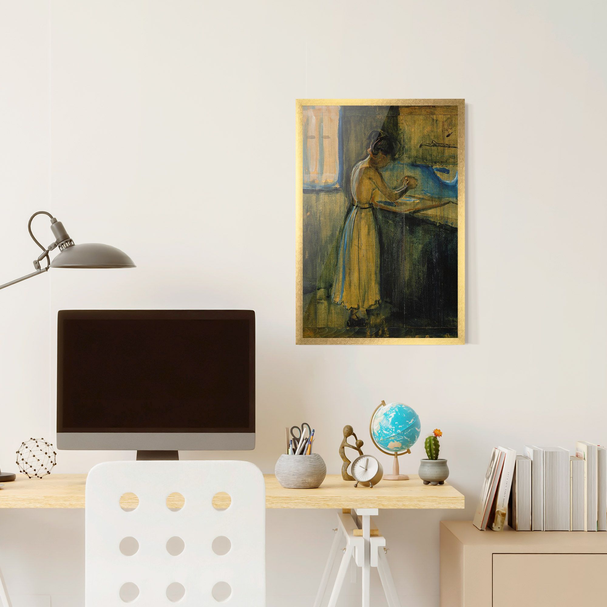 Woman Washing Herself mockup 6