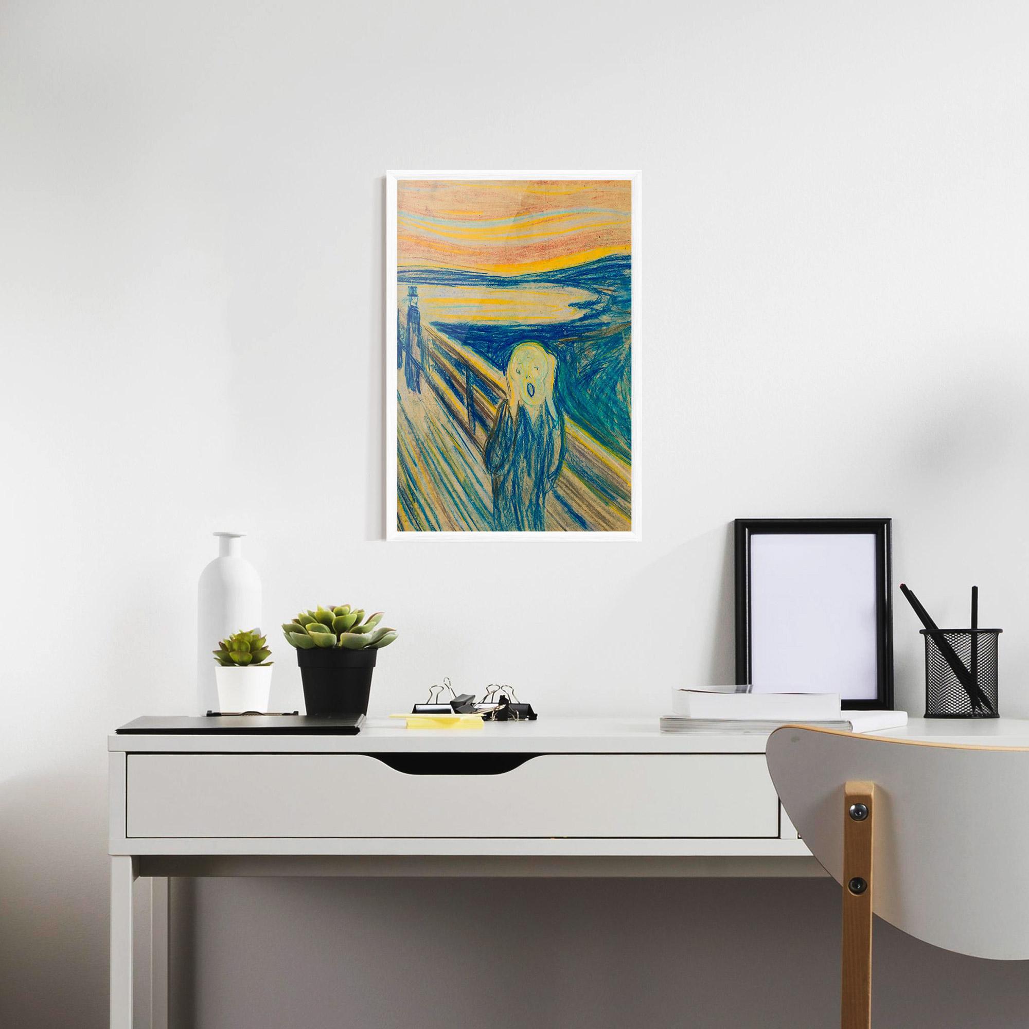 Keretezett Poszter Skrik_1893 mockup 7