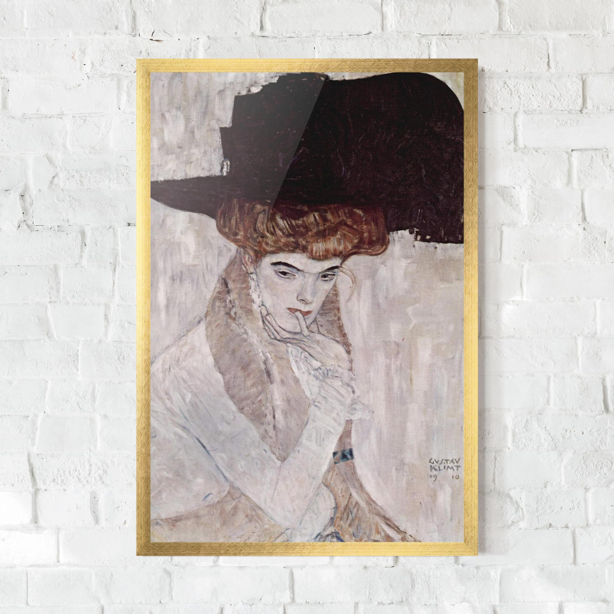 Keretezett Poszter Klimt Woman mockup 0