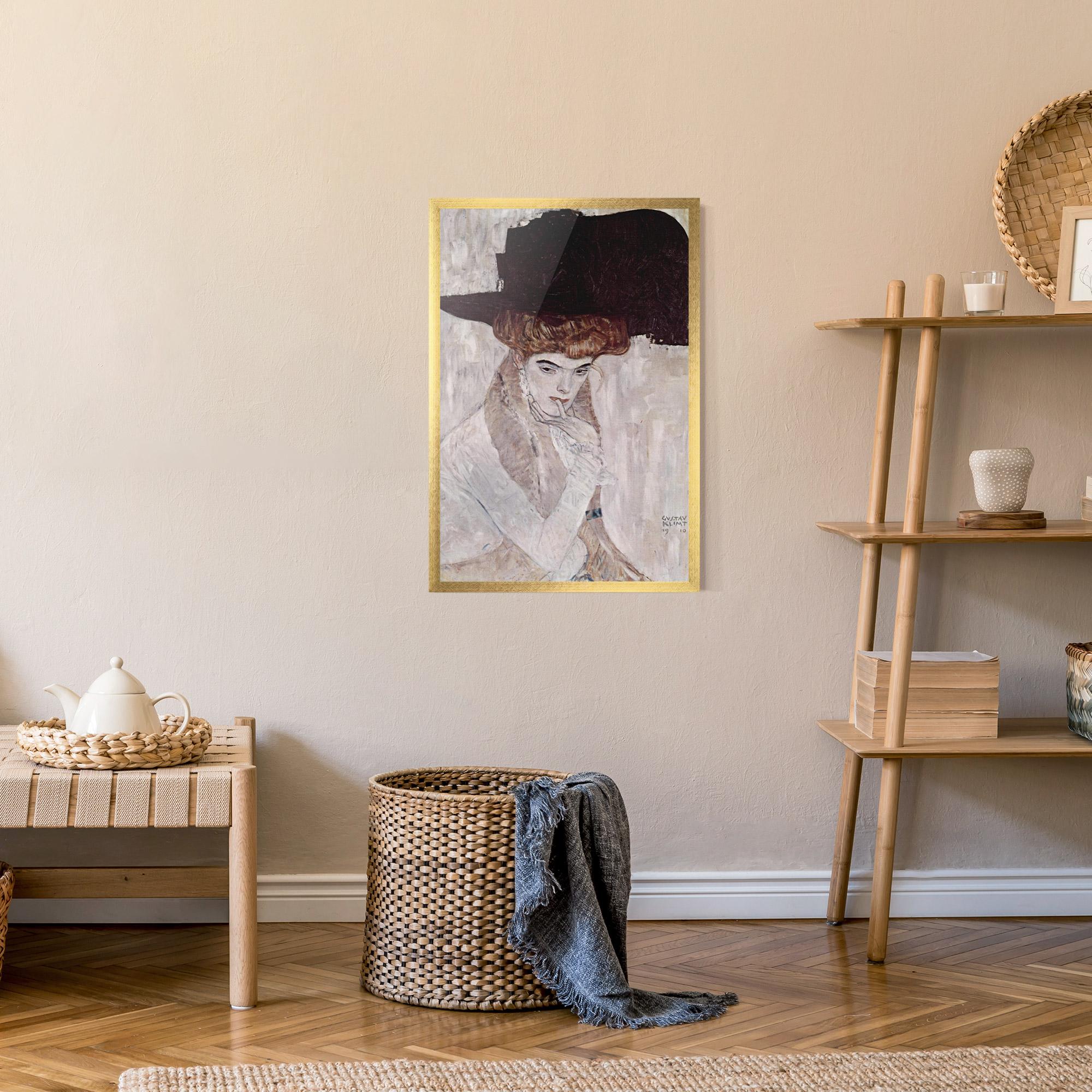 Keretezett Poszter Klimt Woman mockup 9