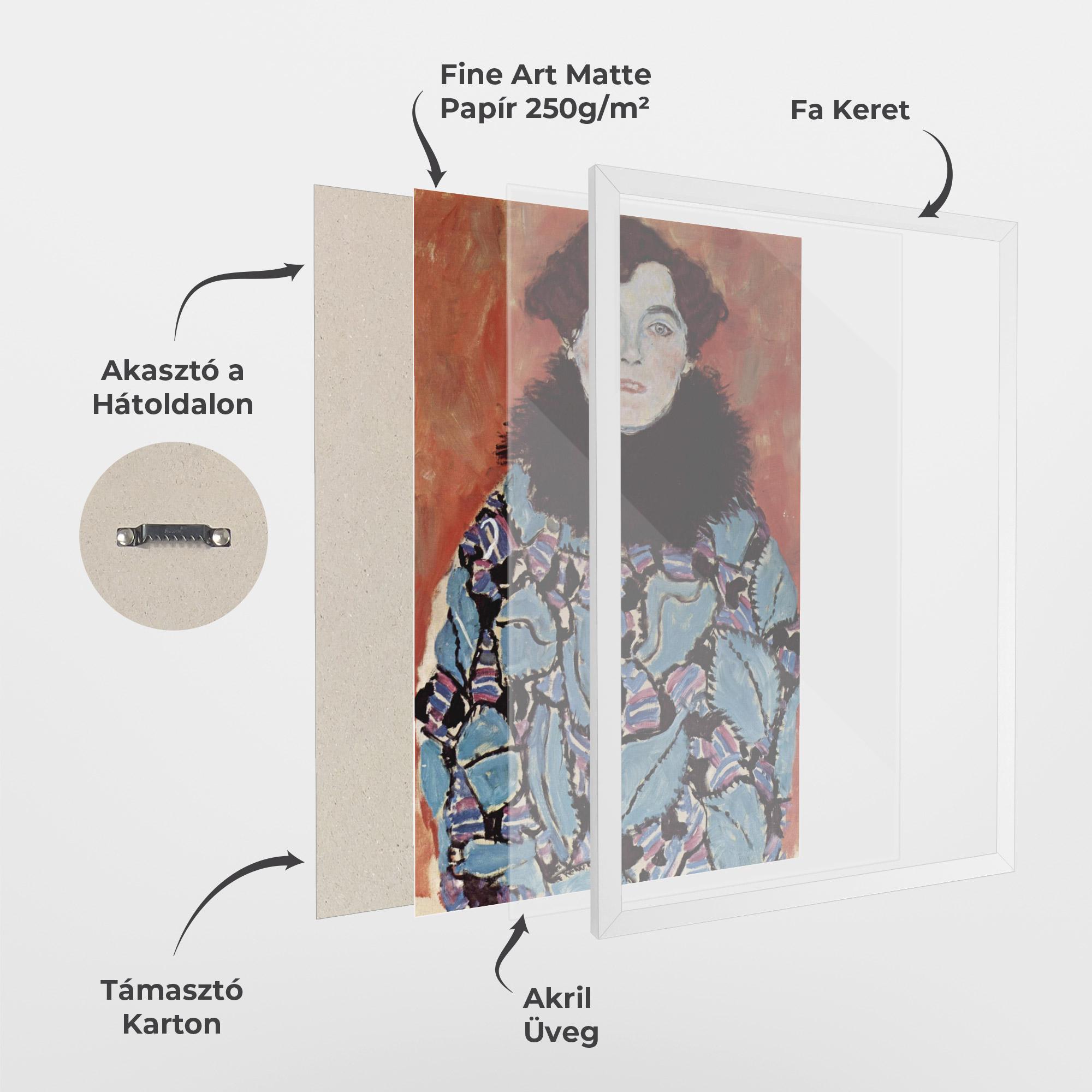 Keretezett Poszter Gustav Klimt Art mockup 1
