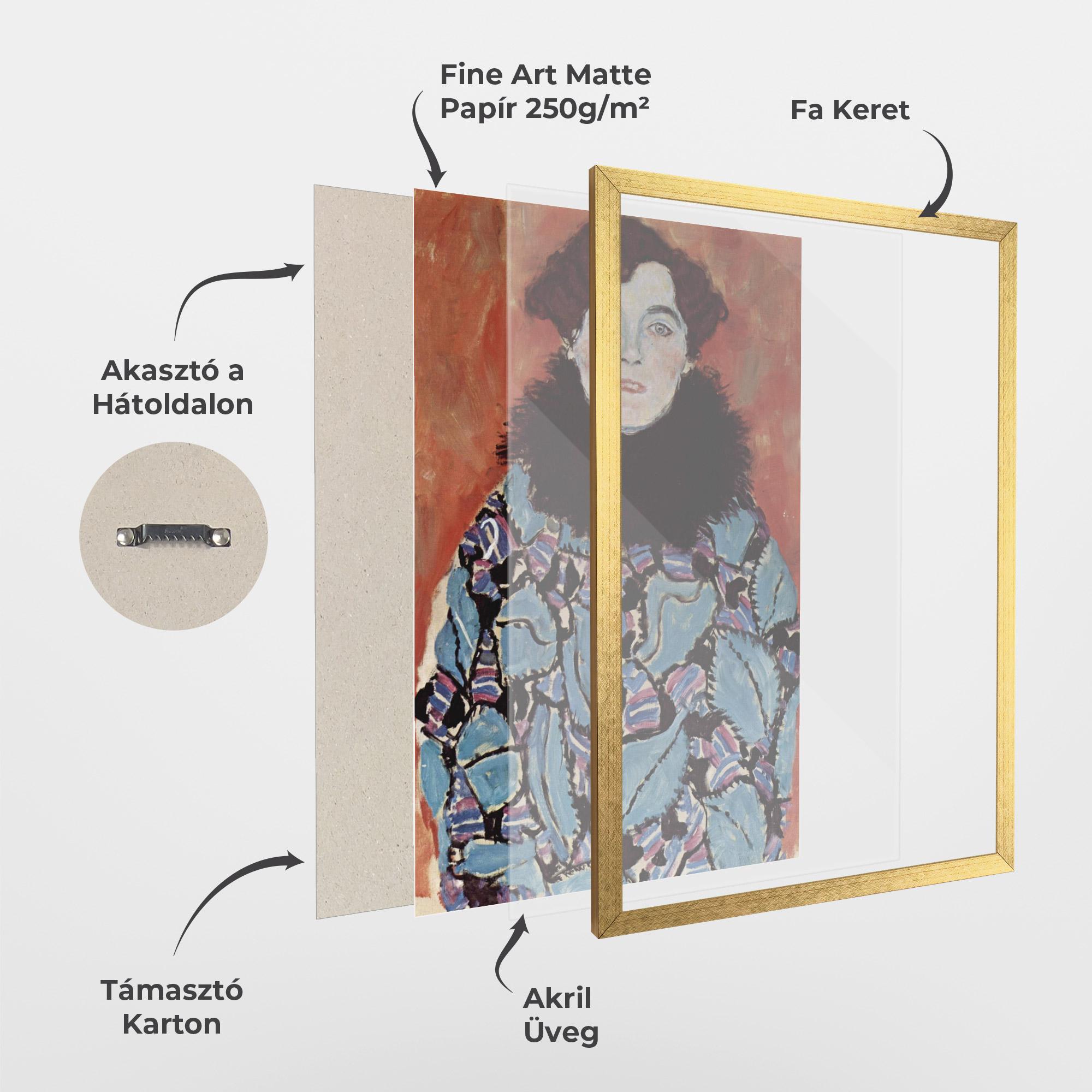 Keretezett Poszter Gustav Klimt Art mockup 1