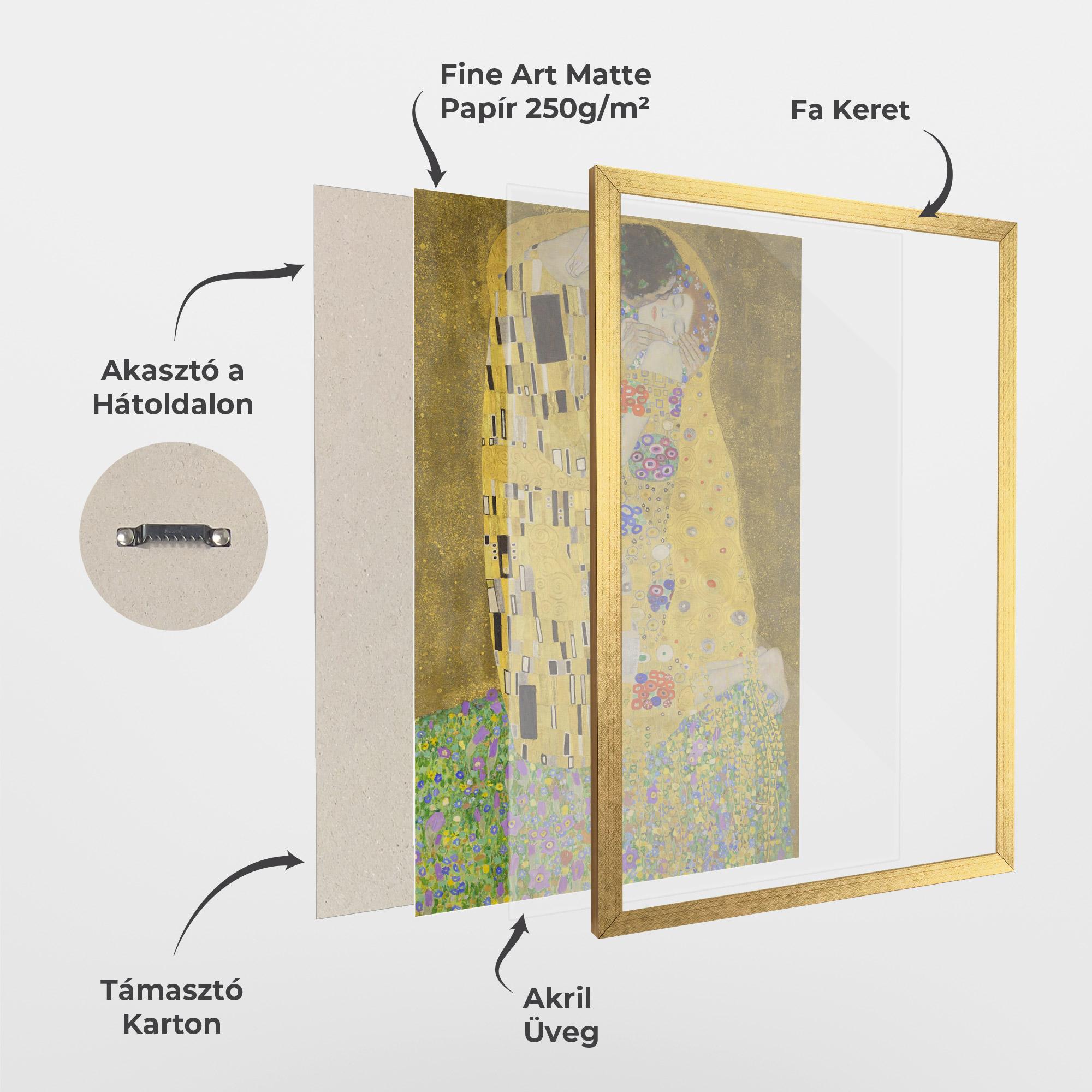 Keretezett Poszter The Kiss mockup 1