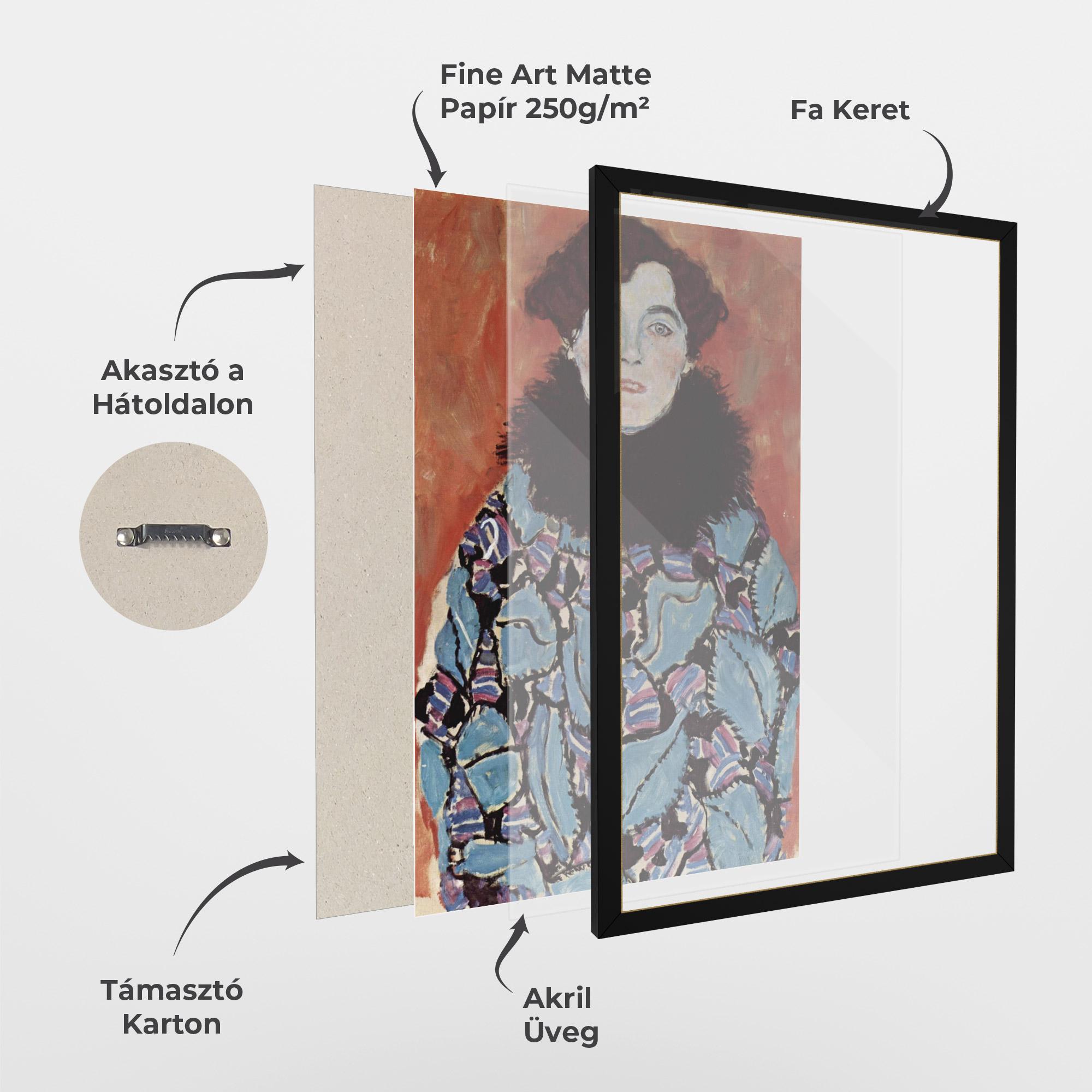 Keretezett Poszter Gustav Klimt Art mockup 1