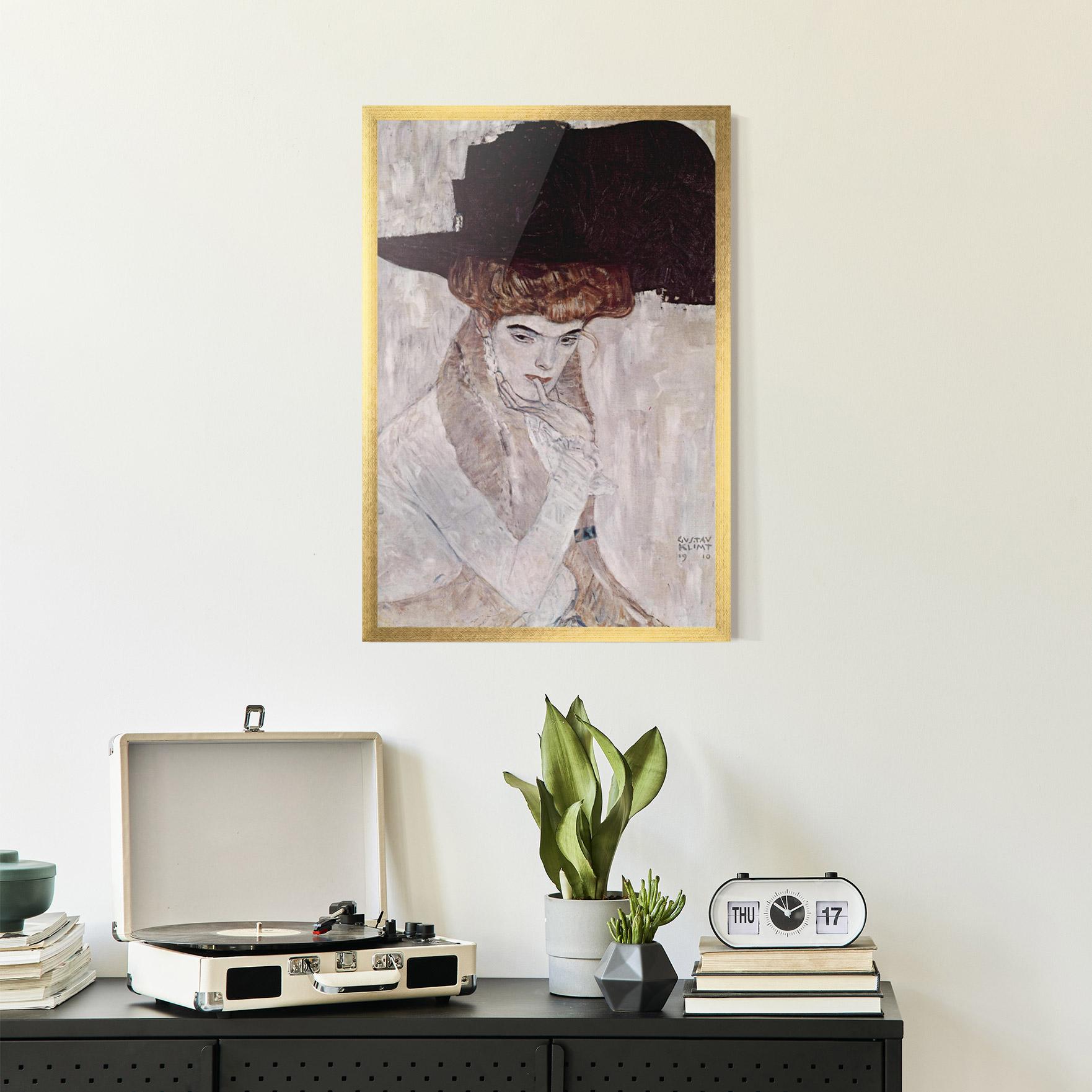 Keretezett Poszter Klimt Woman mockup 2