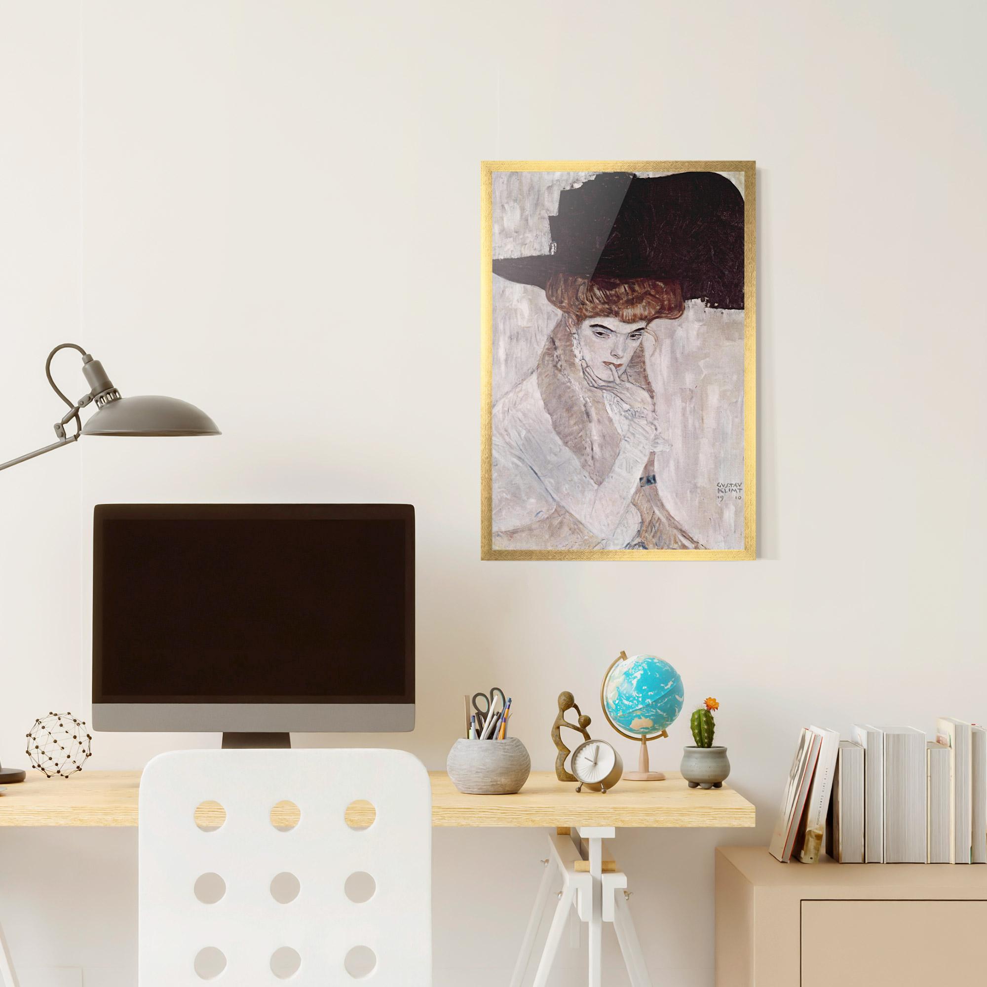 Keretezett Poszter Klimt Woman mockup 6