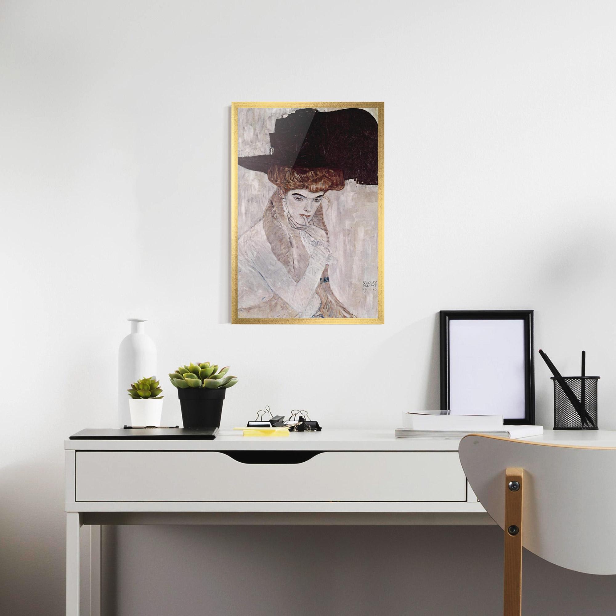 Keretezett Poszter Klimt Woman mockup 7