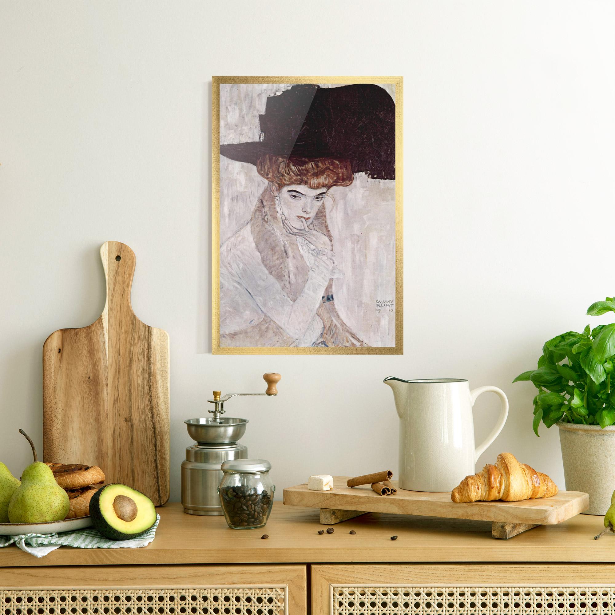 Keretezett Poszter Klimt Woman mockup 8