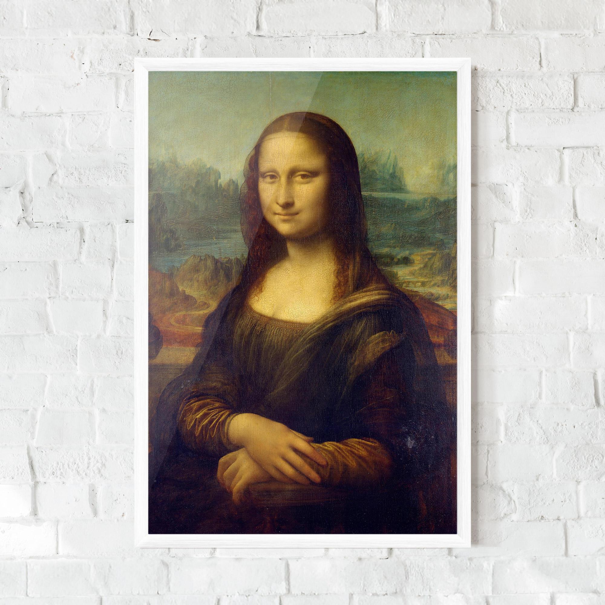 Keretezett Poszter Gioconda By Leonardo Da Vinci mockup 0