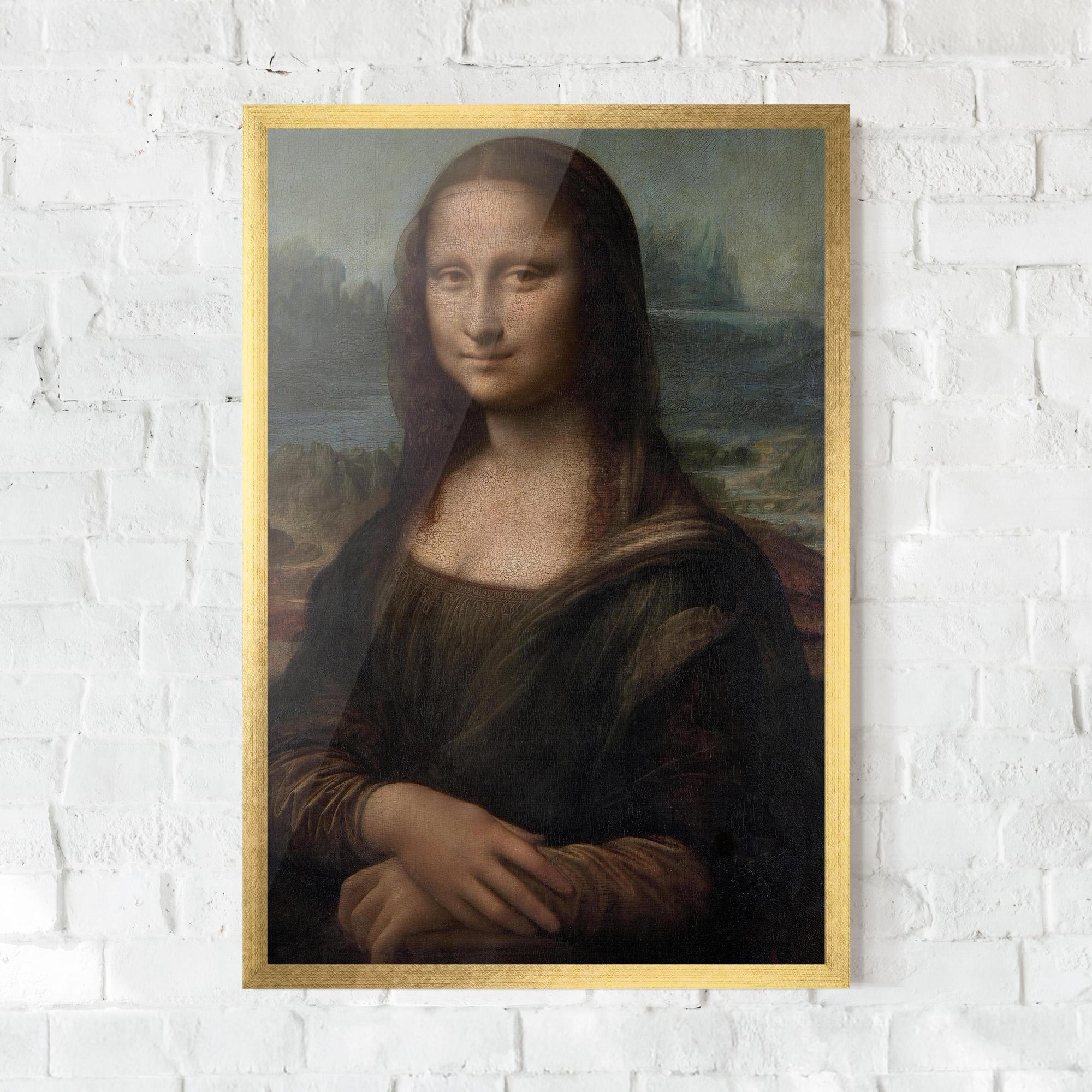 Keretezett Poszter Mona Lisa By Leonardo Da Vinci mockup 0