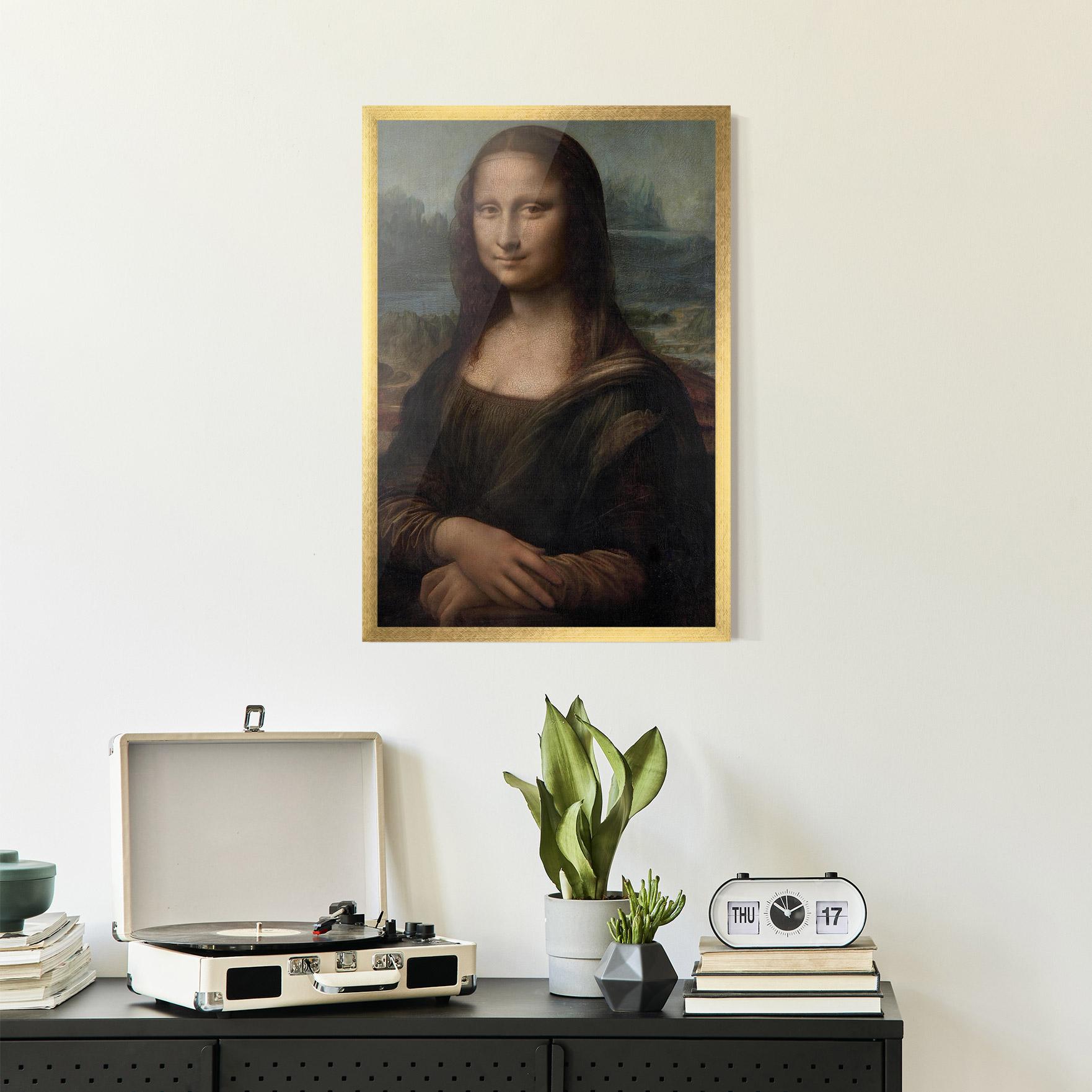 Keretezett Poszter Mona Lisa By Leonardo Da Vinci mockup 2