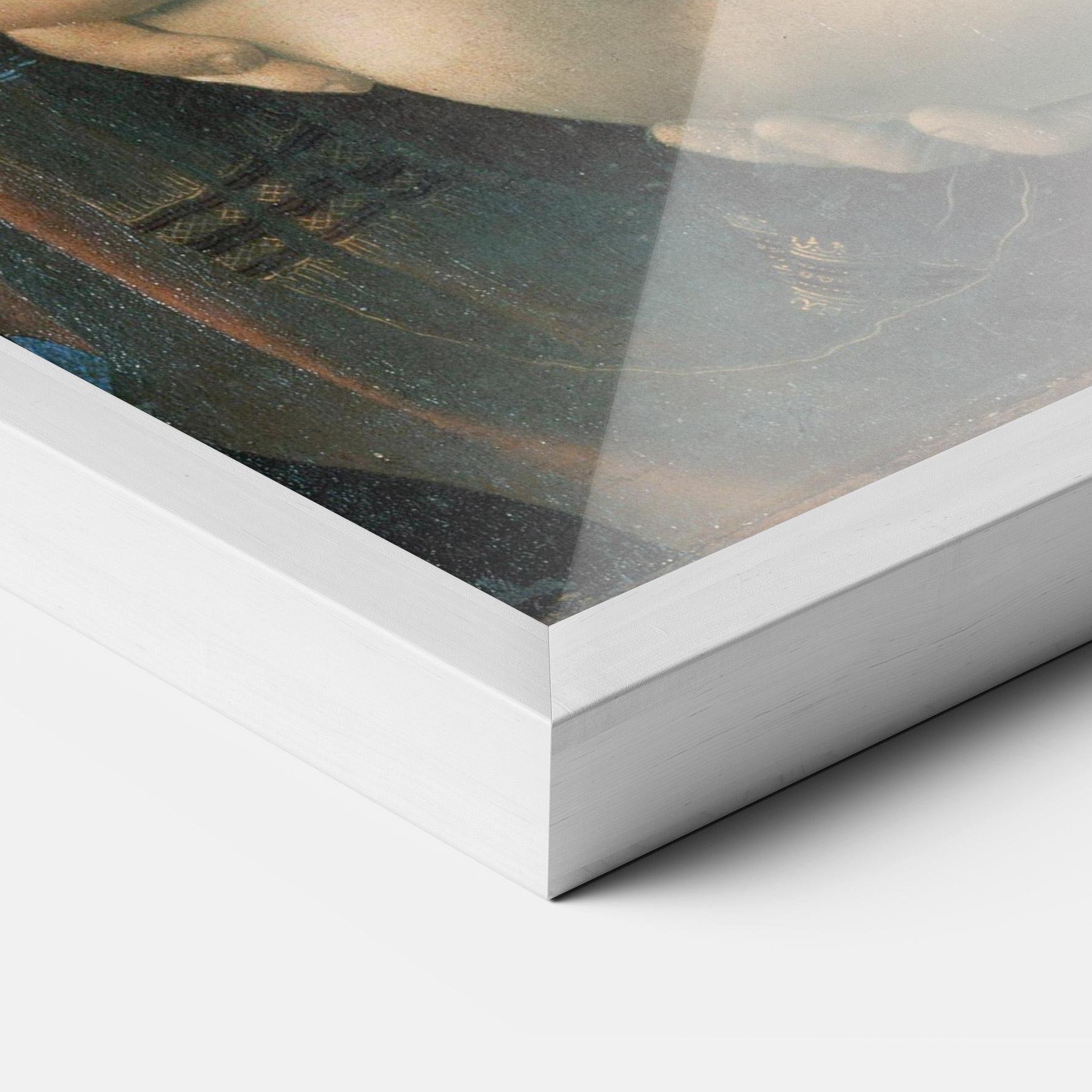 Keretezett Poszter Leonardo Da Vinci Attributed Madonna Litta mockup 3