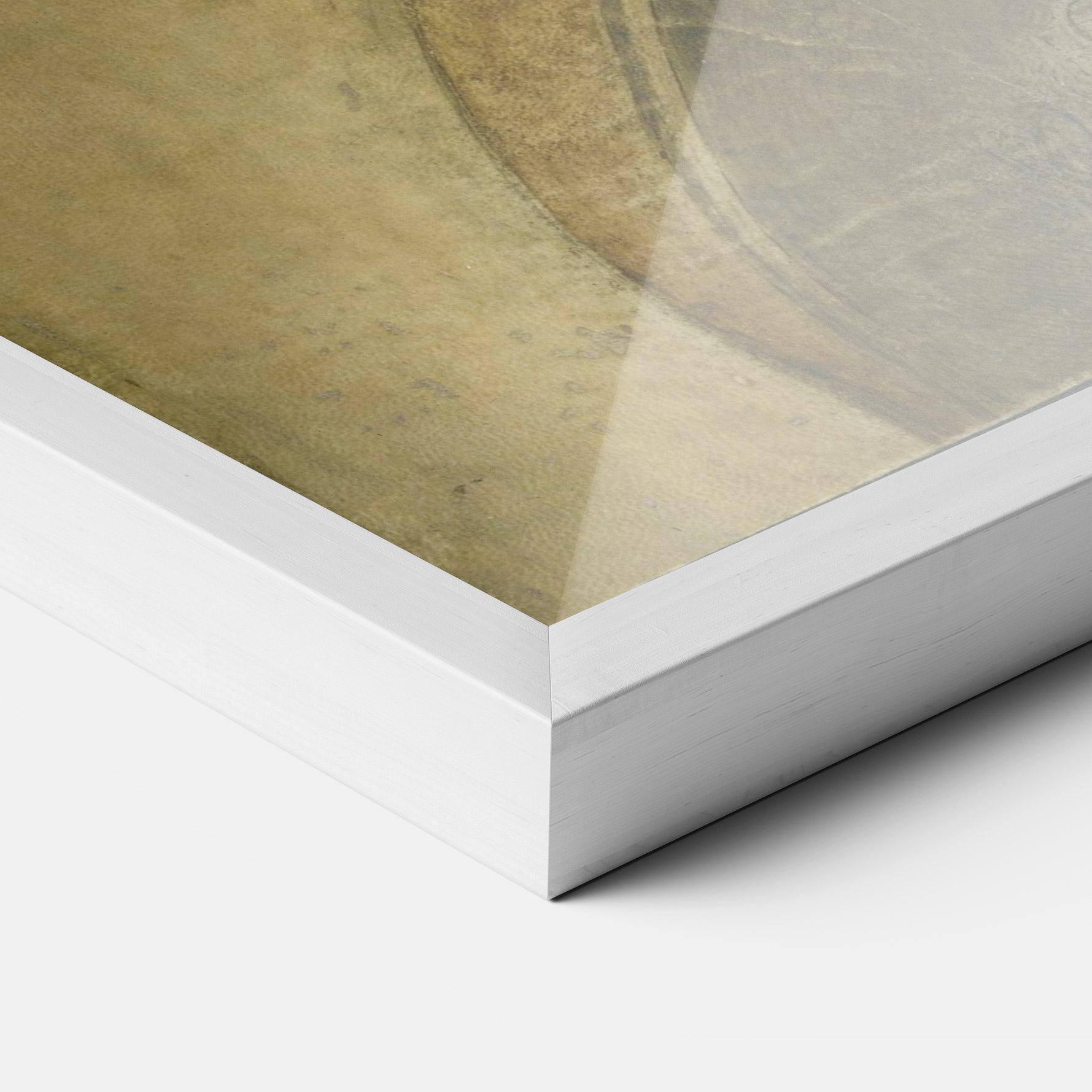 Keretezett Poszter Profile Of A Young Fiancee Da Vinci mockup 3