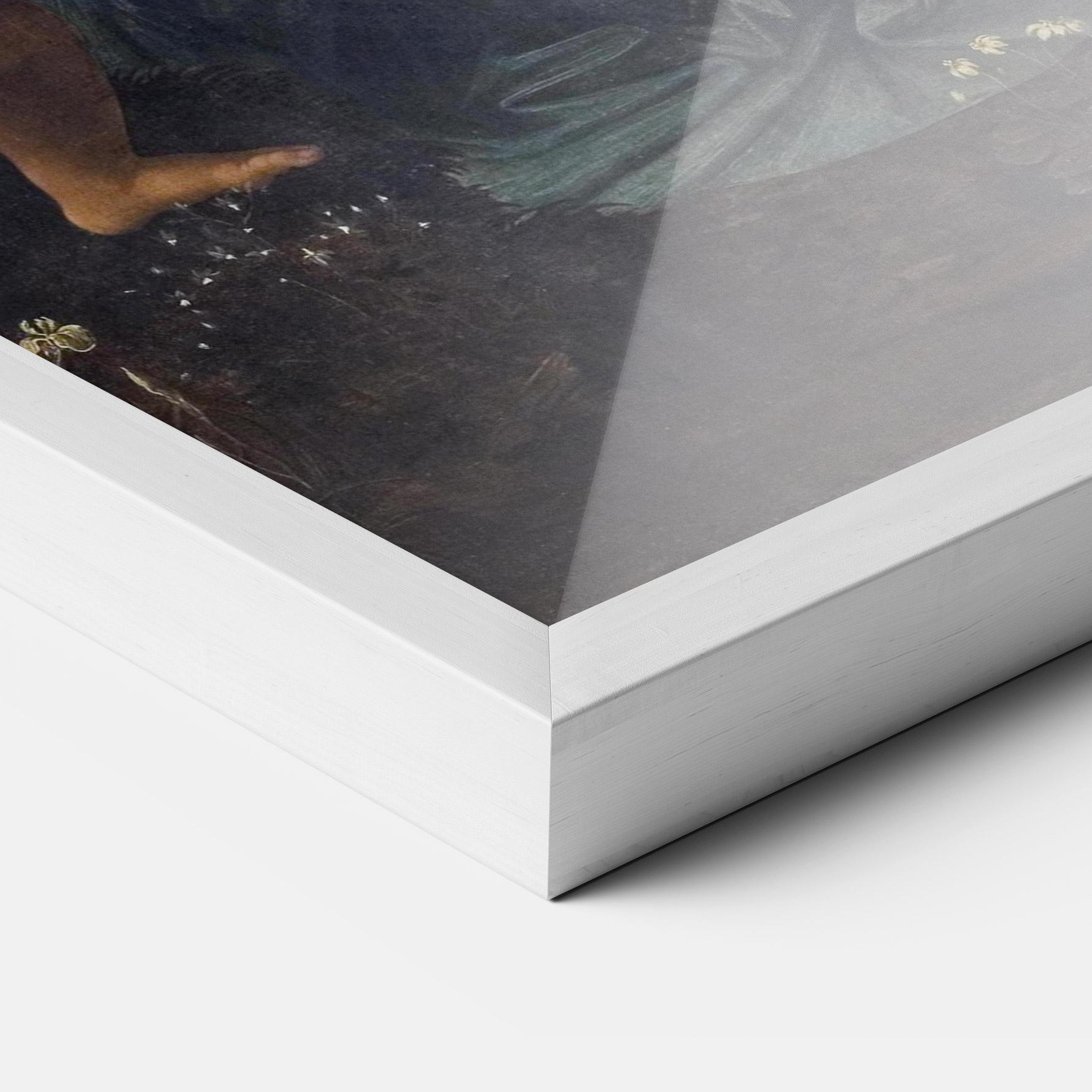 Keretezett Poszter The Virgin Of The Rocks Leonardo Da Vinci mockup 3