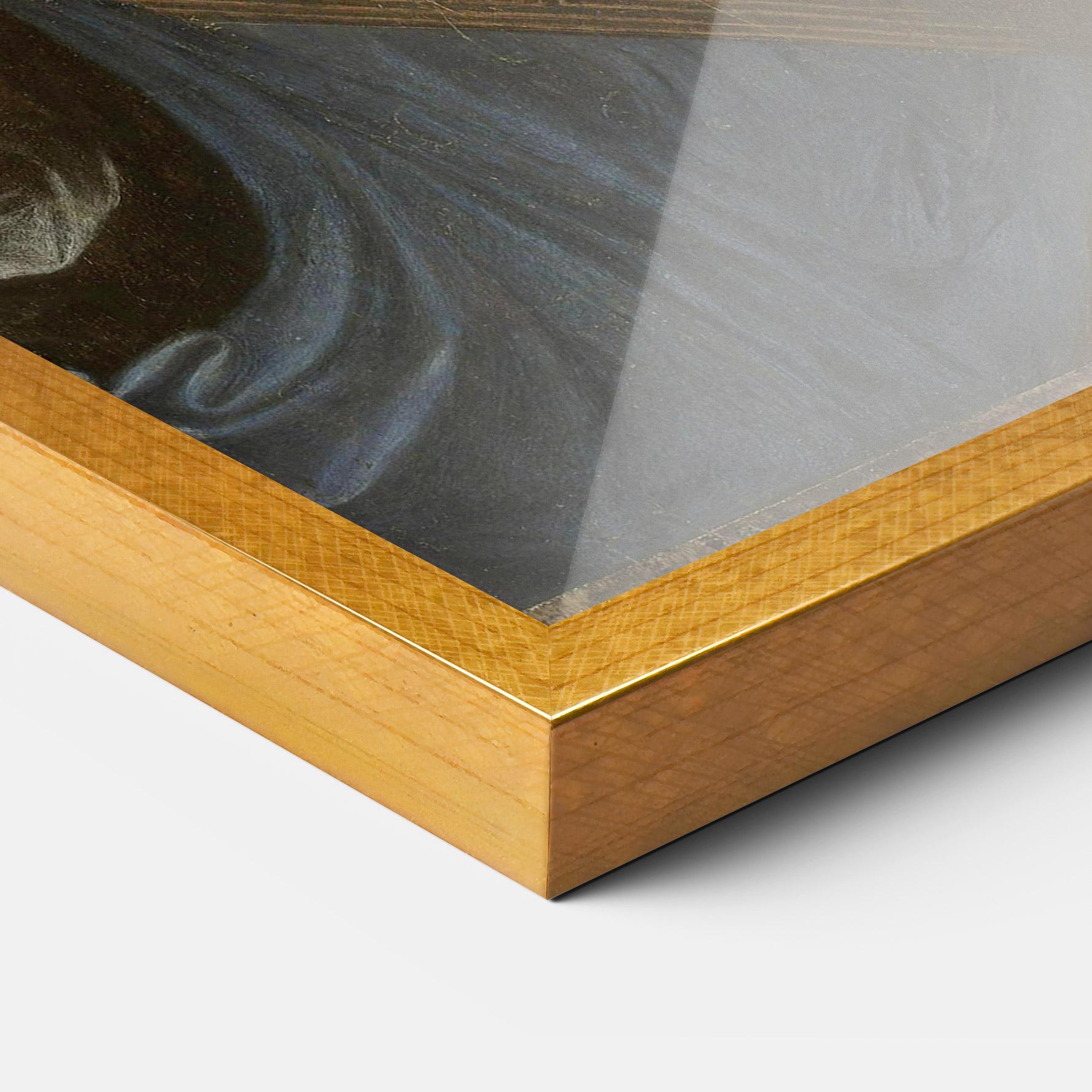 Keretezett Poszter Leonardo Da Vinci Salvator Mundi mockup 3