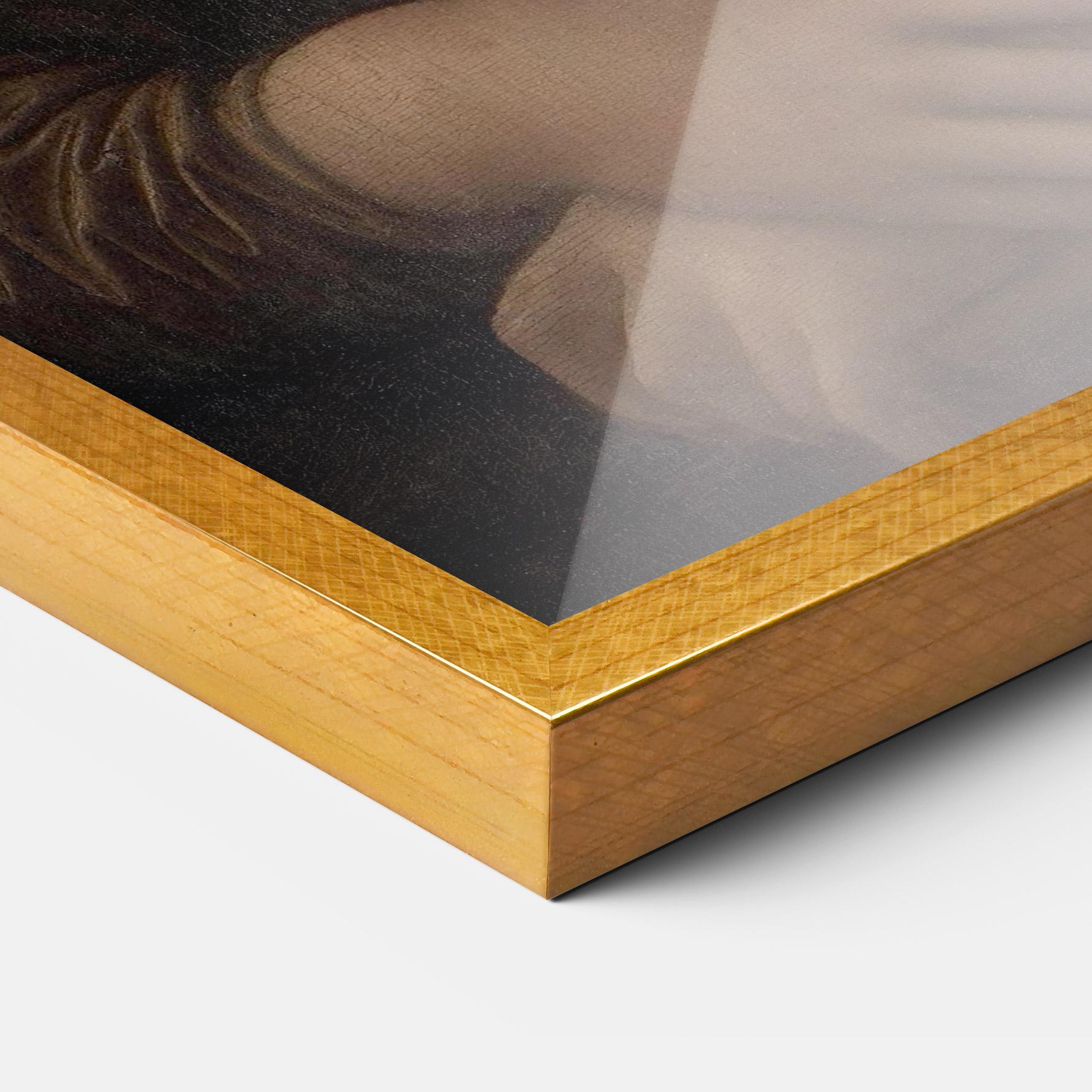 Keretezett Poszter Mona Lisa By Leonardo Da Vinci mockup 3