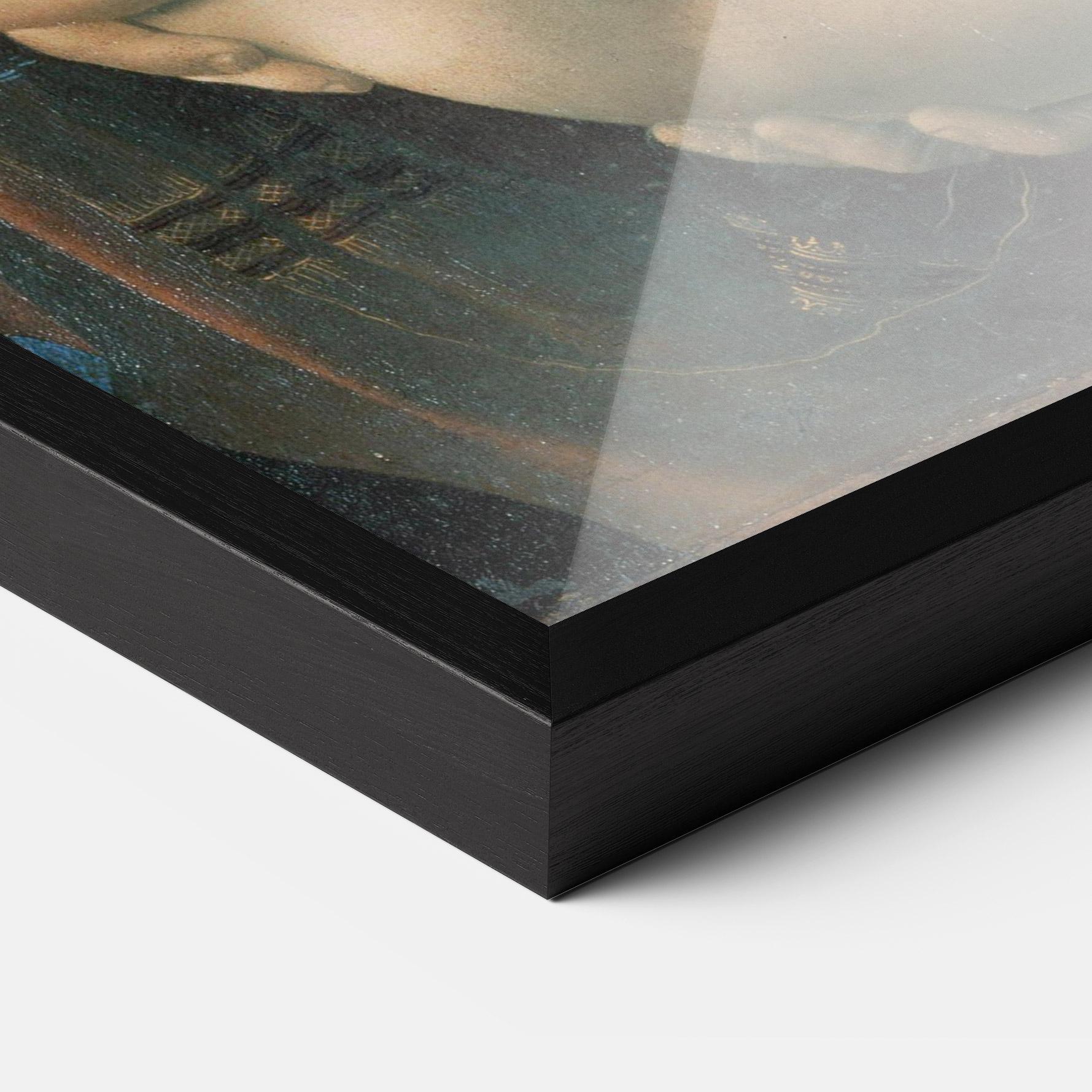 Keretezett Poszter Leonardo Da Vinci Attributed Madonna Litta mockup 3