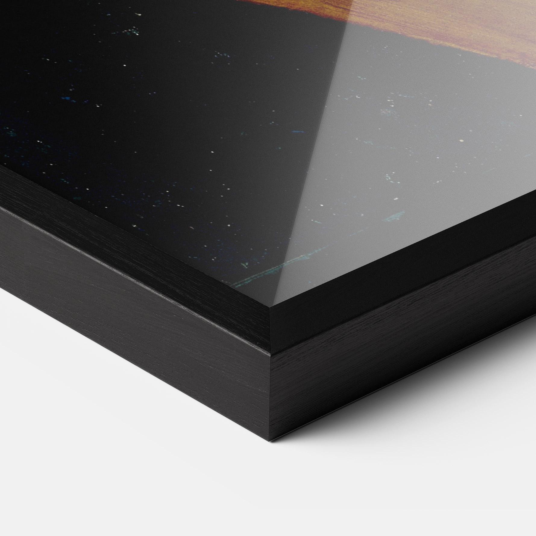 Keretezett Poszter Leonardo Da Vinci Portrait Of A Musician Pinacoteca Ambrosiana mockup 3