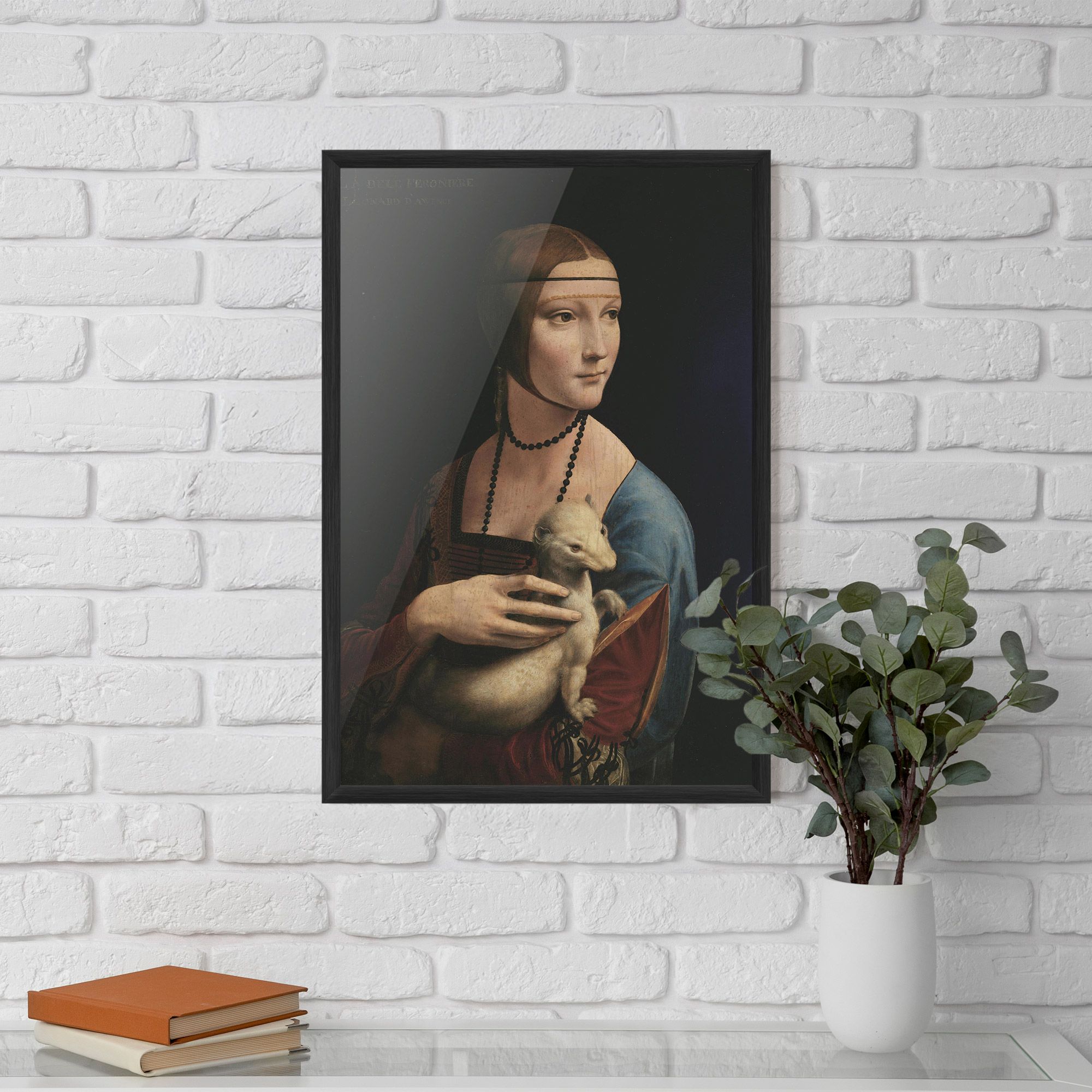 Lady With An Ermine Leonardo Da Vinci mockup 5