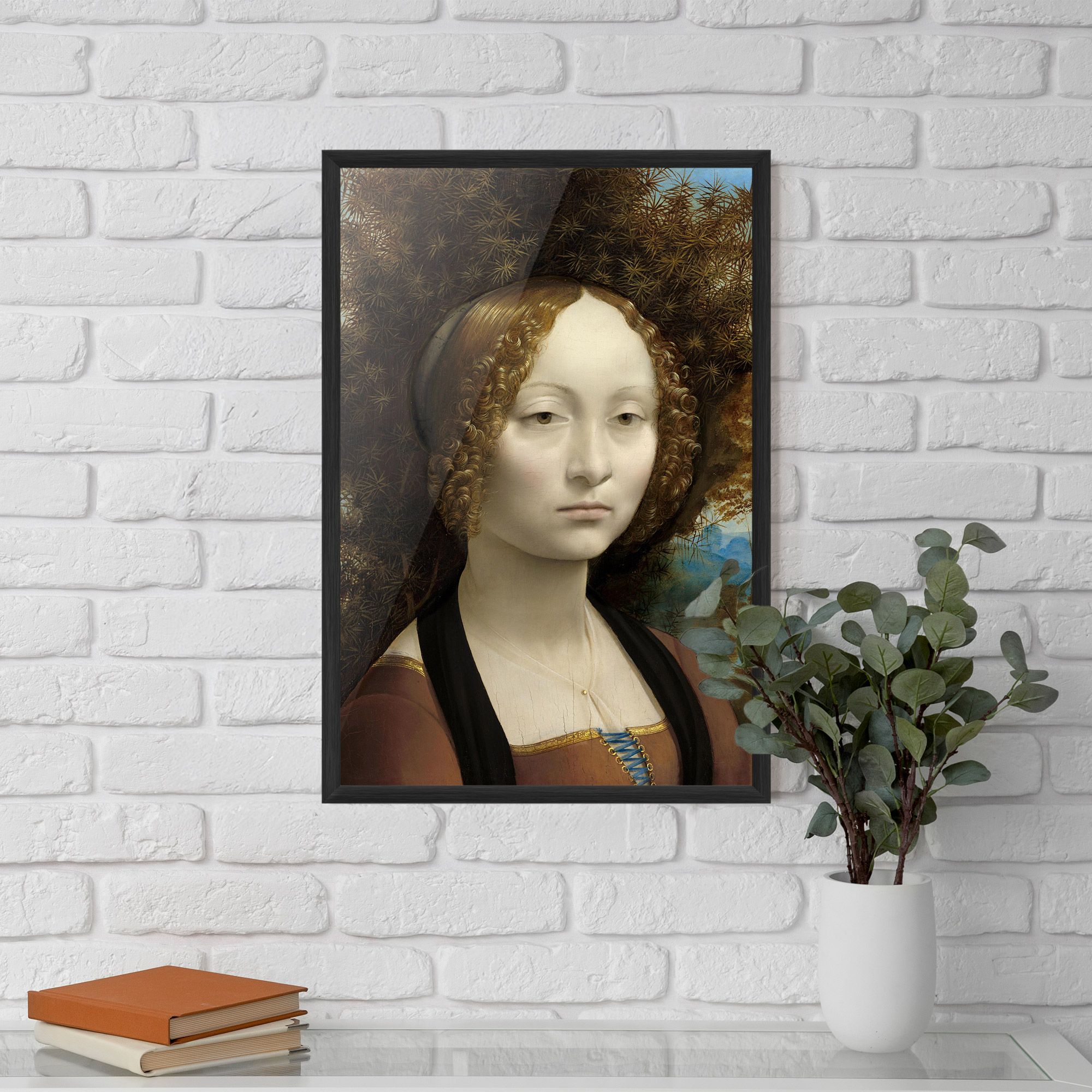 Leonardo Da Vinci Ginevra De Benci mockup 5