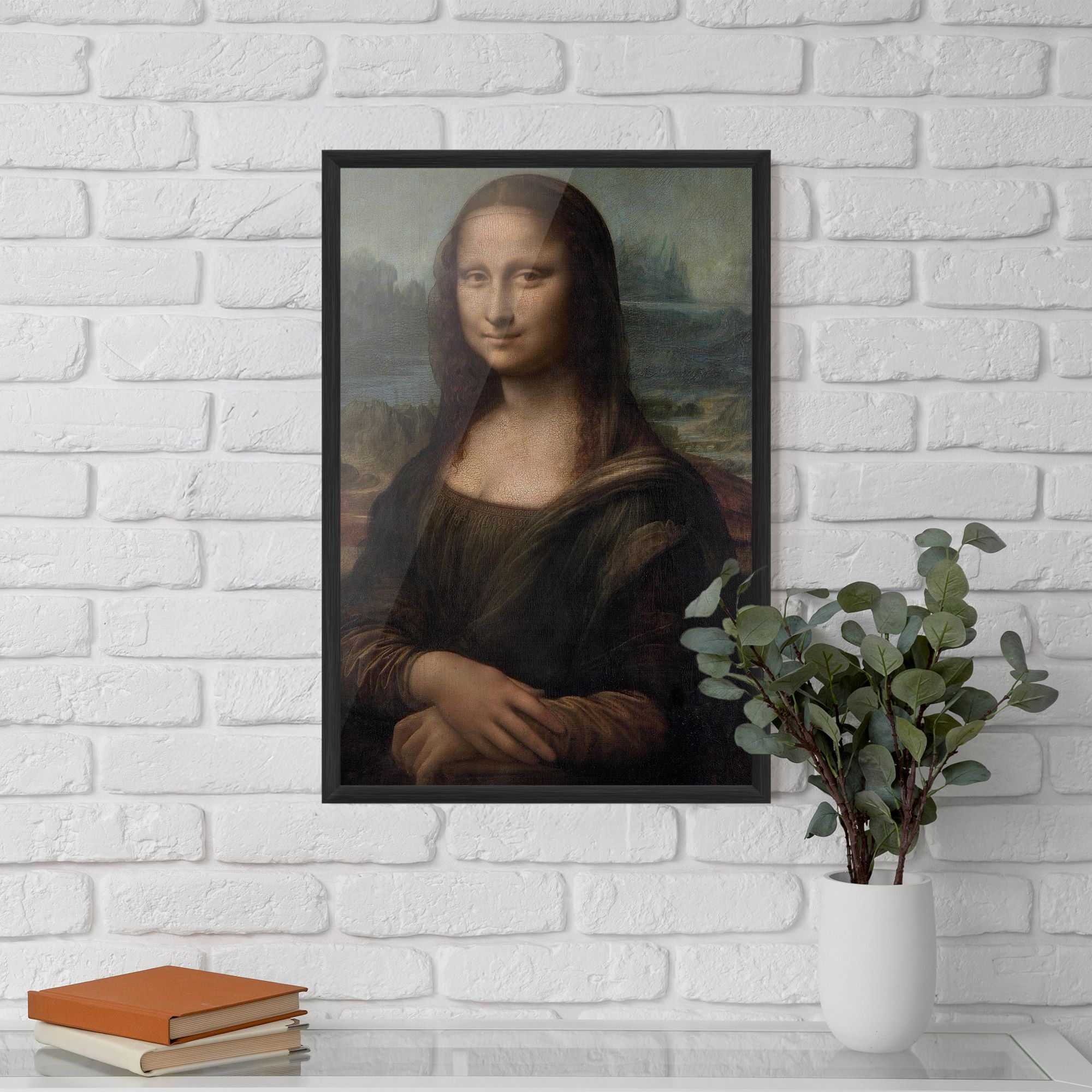 Mona Lisa By Leonardo Da Vinci mockup 5