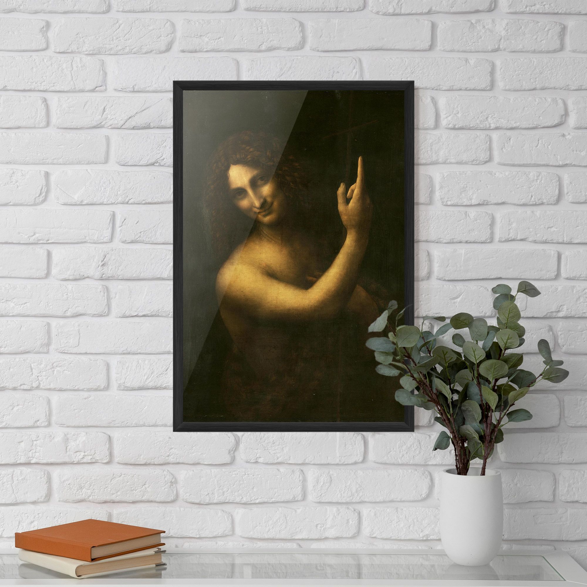 Seonardo Da Vinci Saint John The Baptist mockup 5