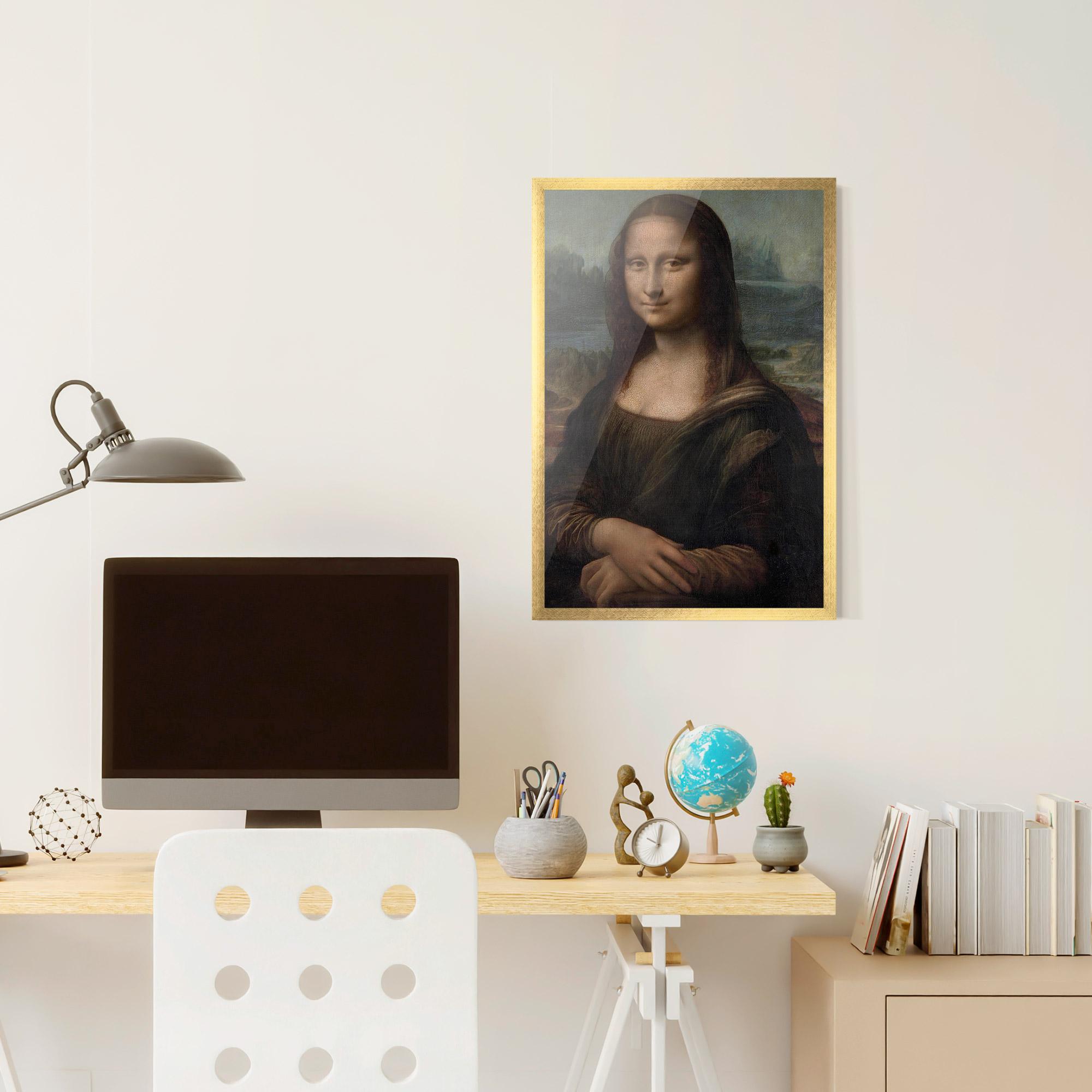 Keretezett Poszter Mona Lisa By Leonardo Da Vinci mockup 6