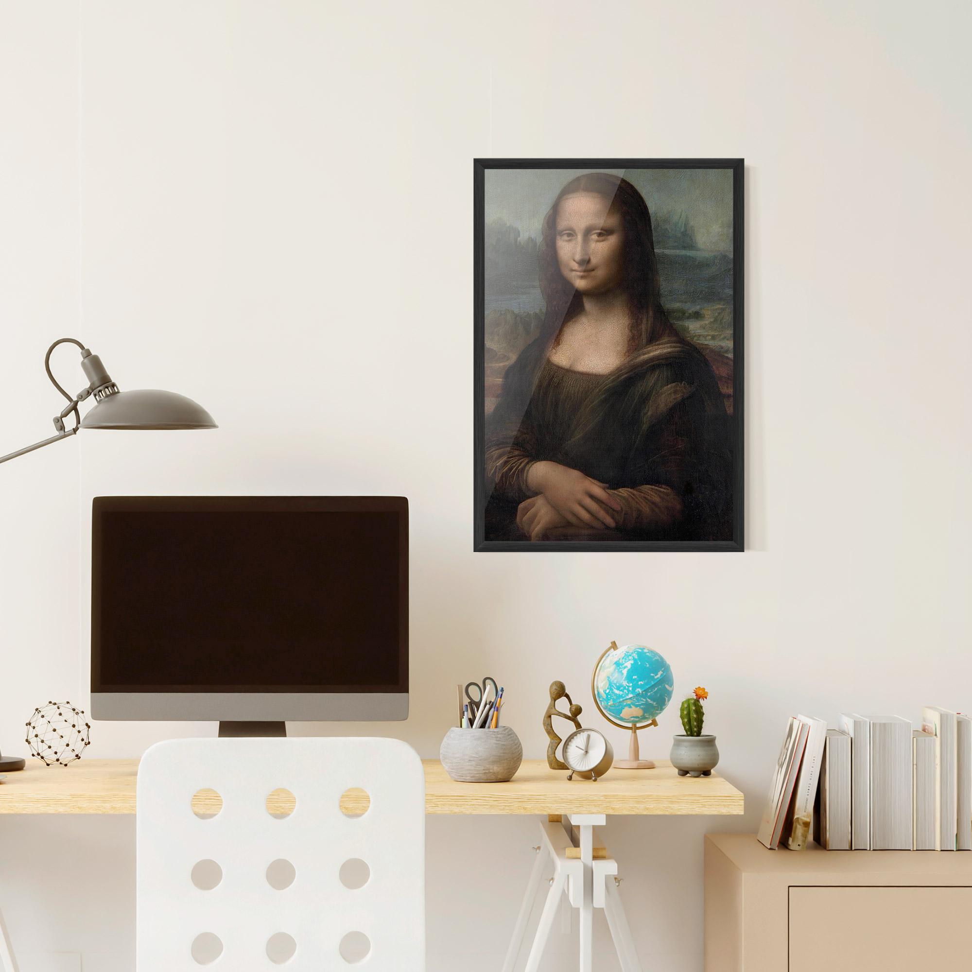 Keretezett Poszter Mona Lisa By Leonardo Da Vinci mockup 6