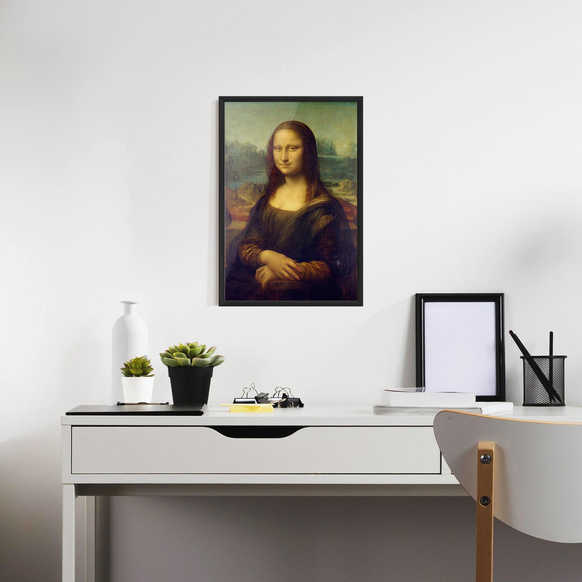 Keretezett Poszter Gioconda By Leonardo Da Vinci mockup 7