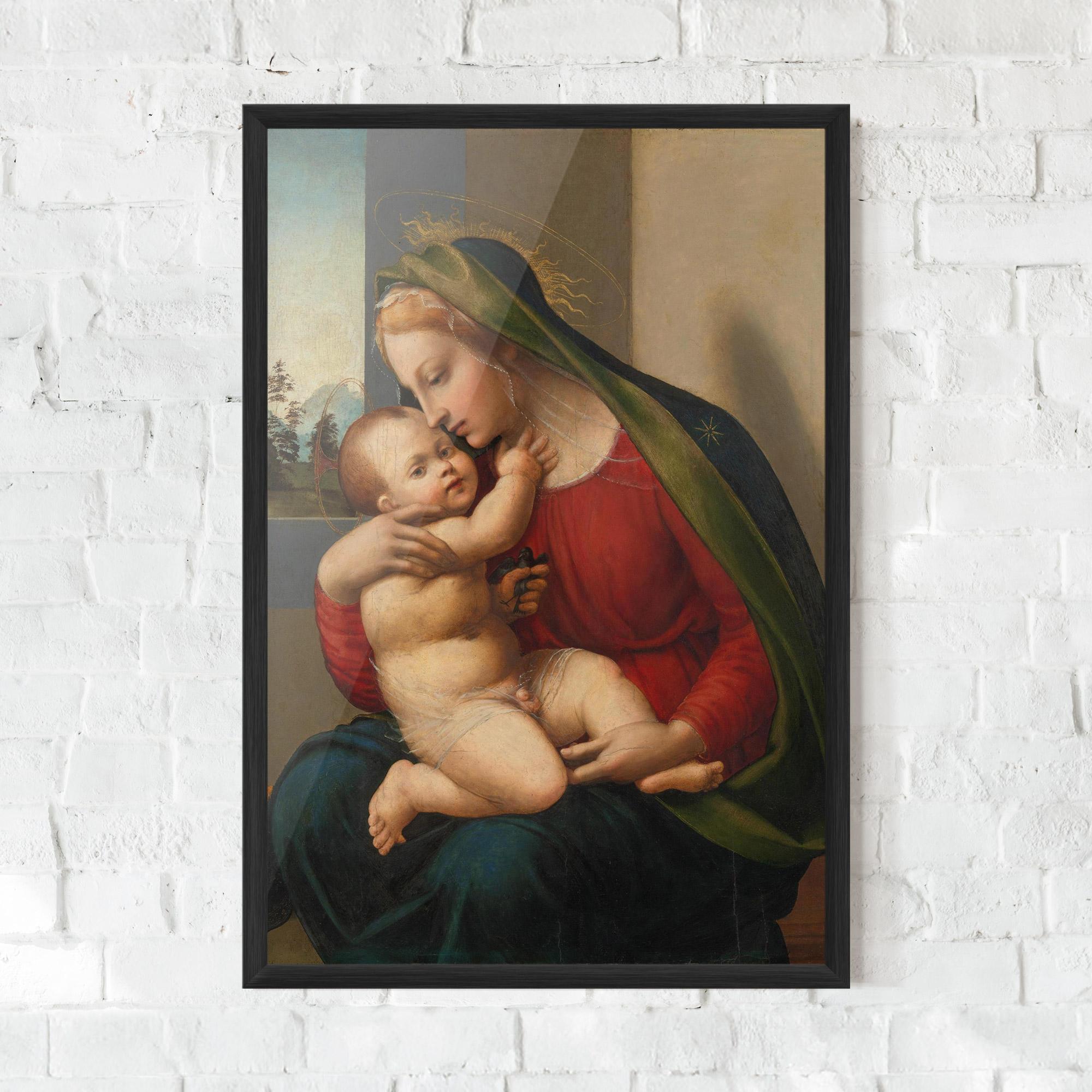 Keretezett Poszter Madonna And Child mockup 0