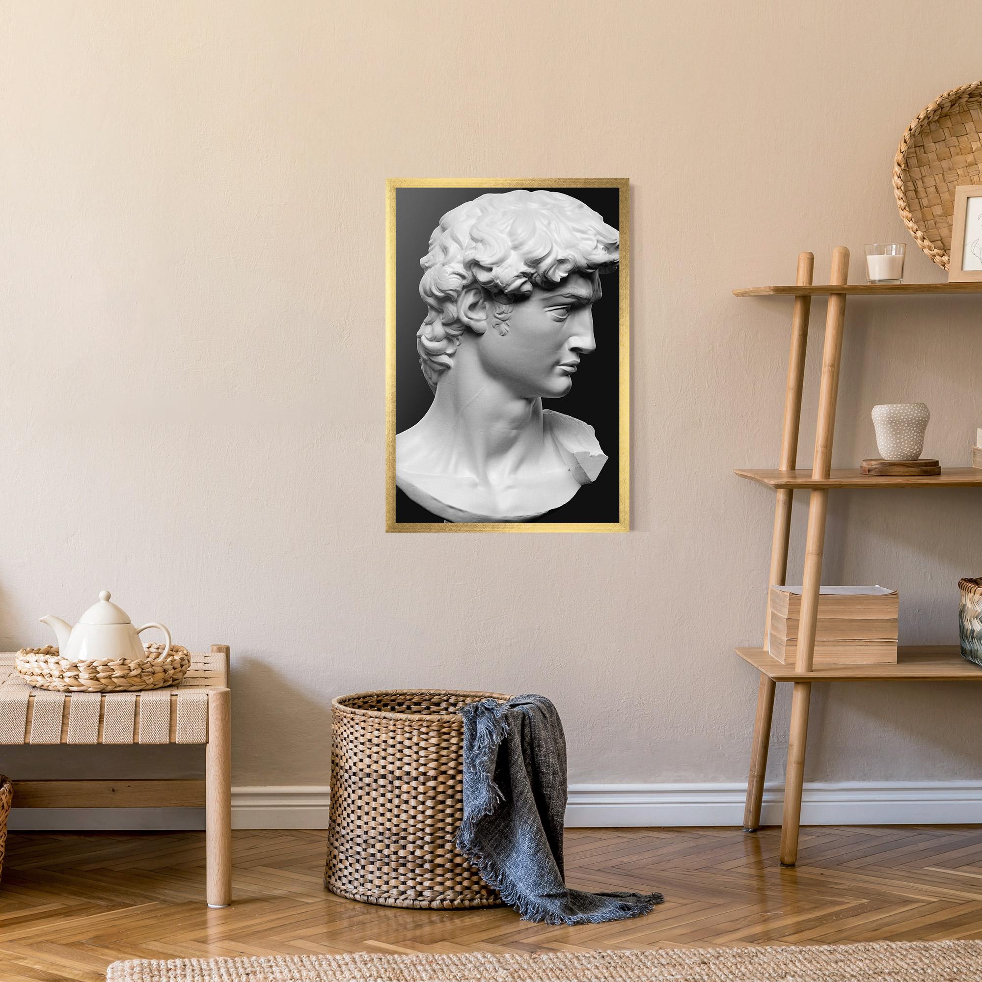 Keretezett Poszter David Head mockup 9