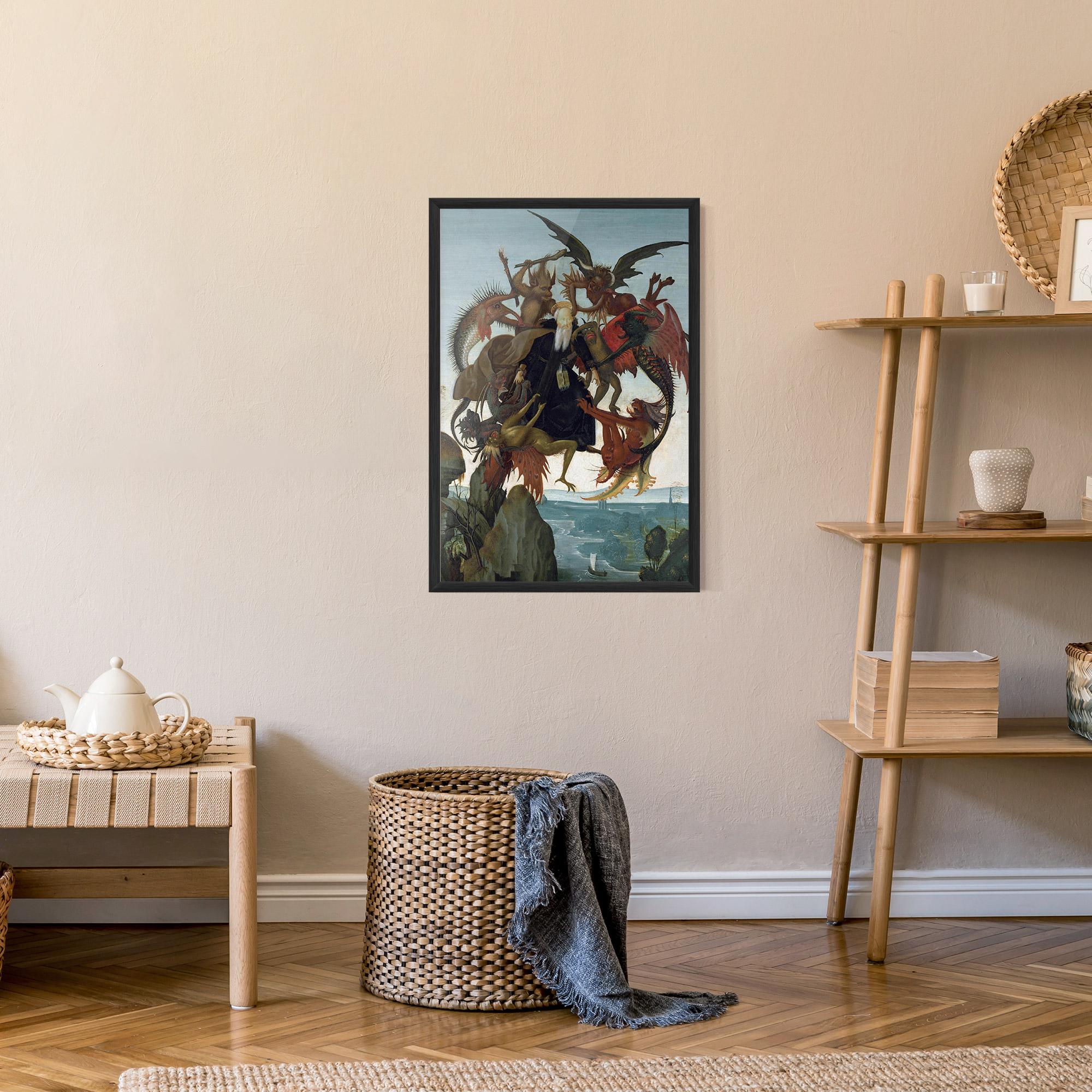 Keretezett Poszter Torment Of Saint mockup 9