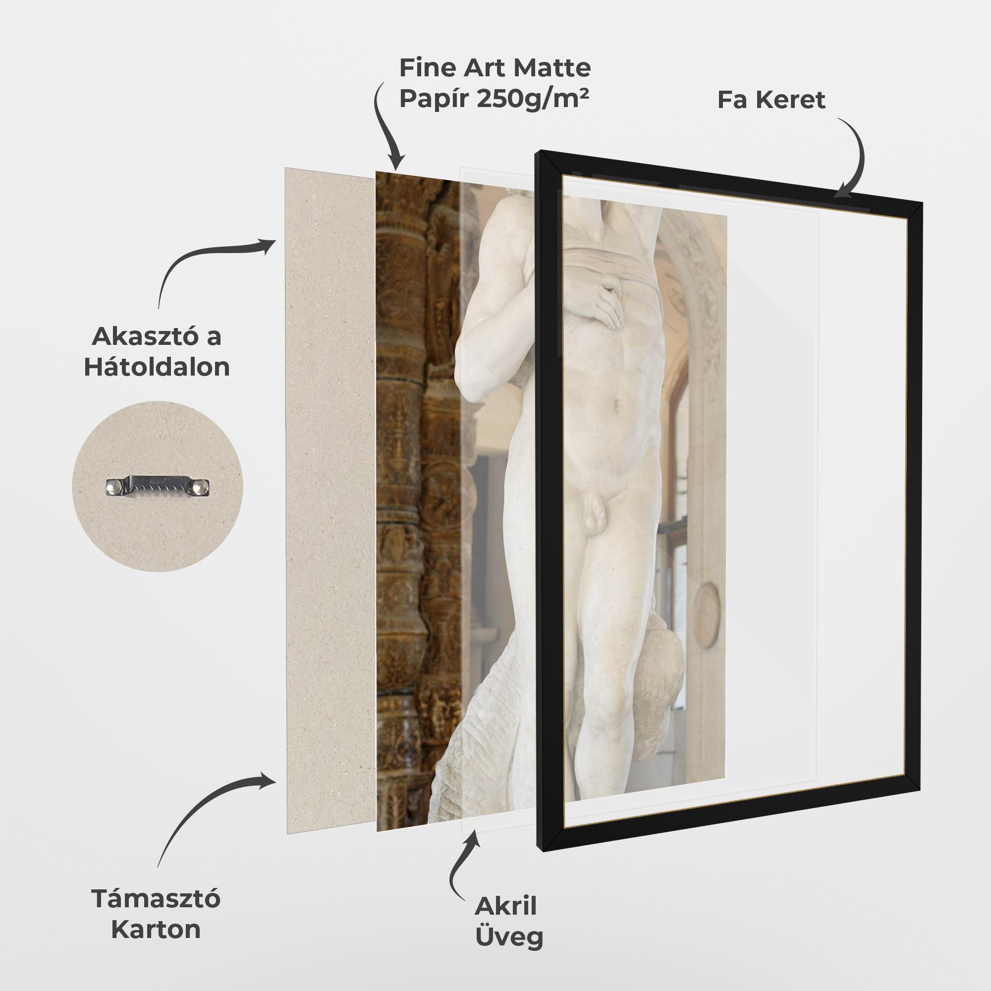 Keretezett Poszter Dying Slave mockup 1