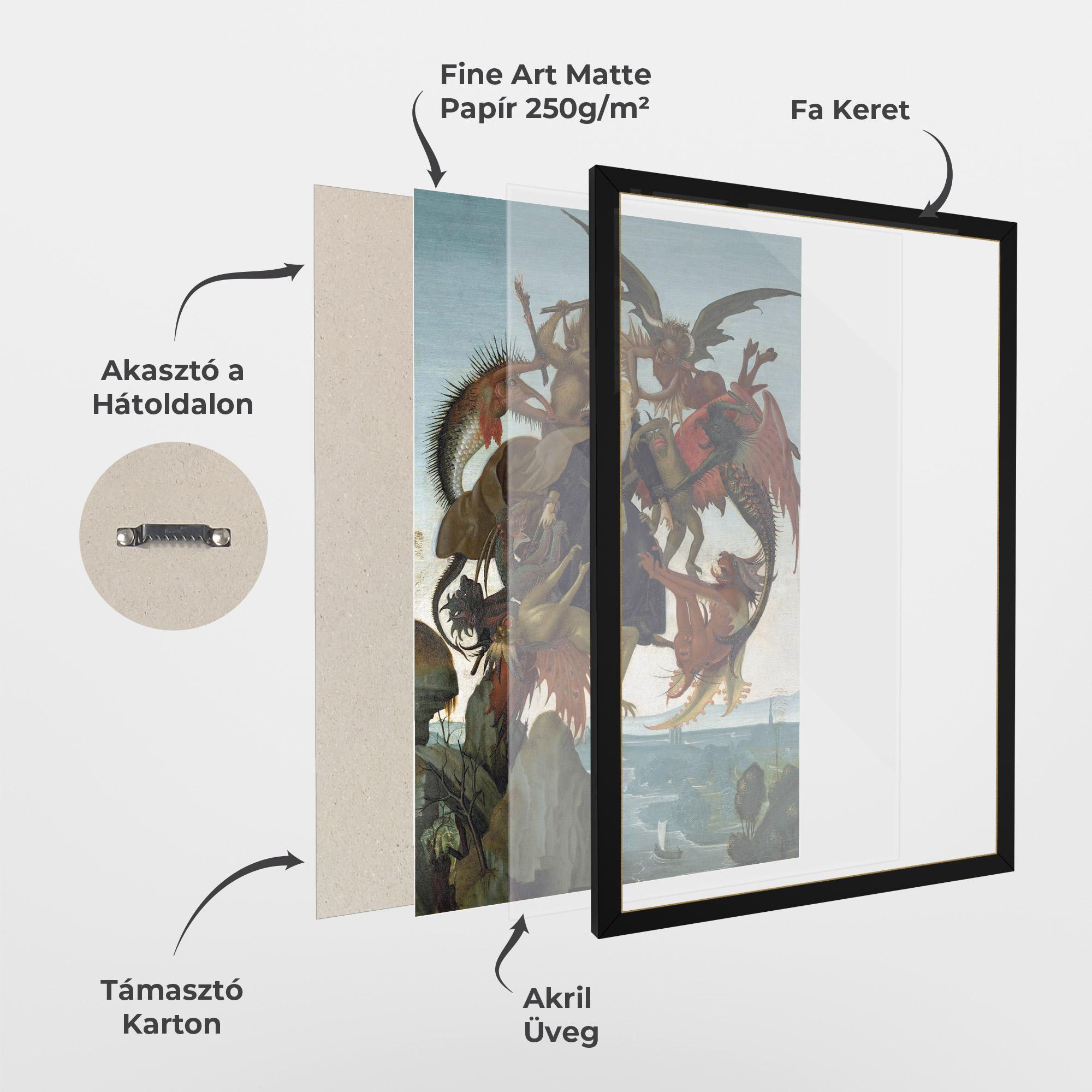 Keretezett Poszter Torment Of Saint mockup 1