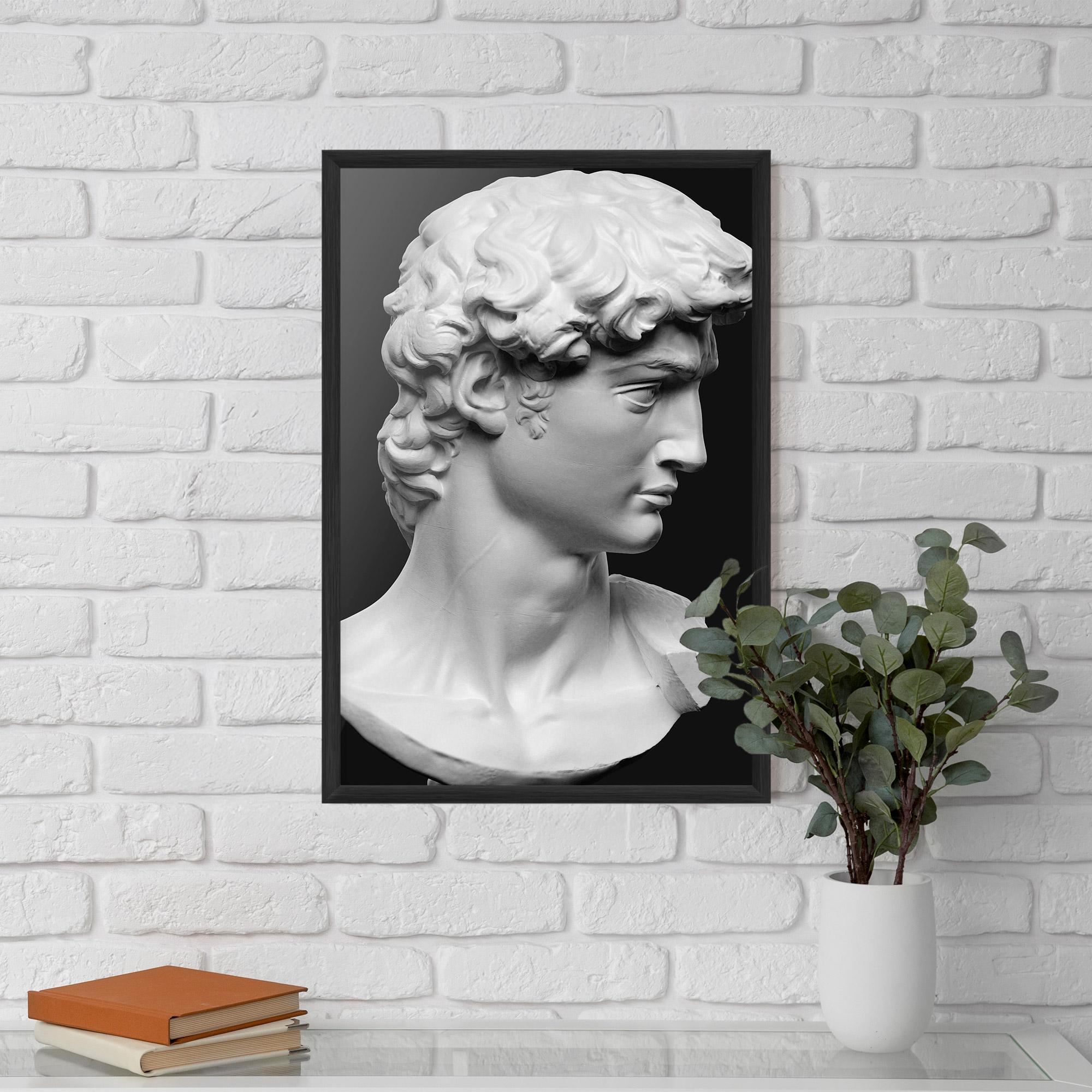 Keretezett Poszter David Head mockup 5