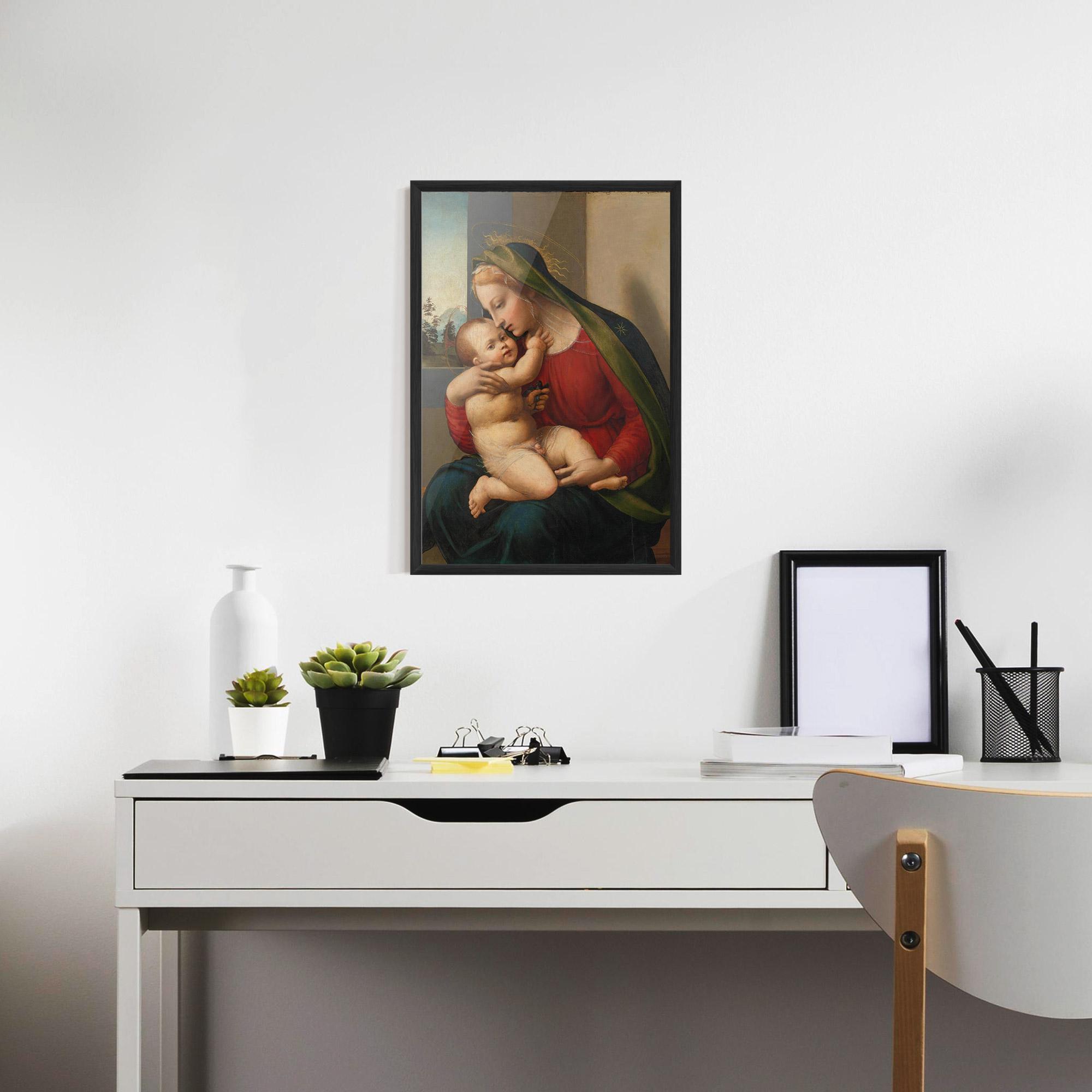Keretezett Poszter Madonna And Child mockup 7