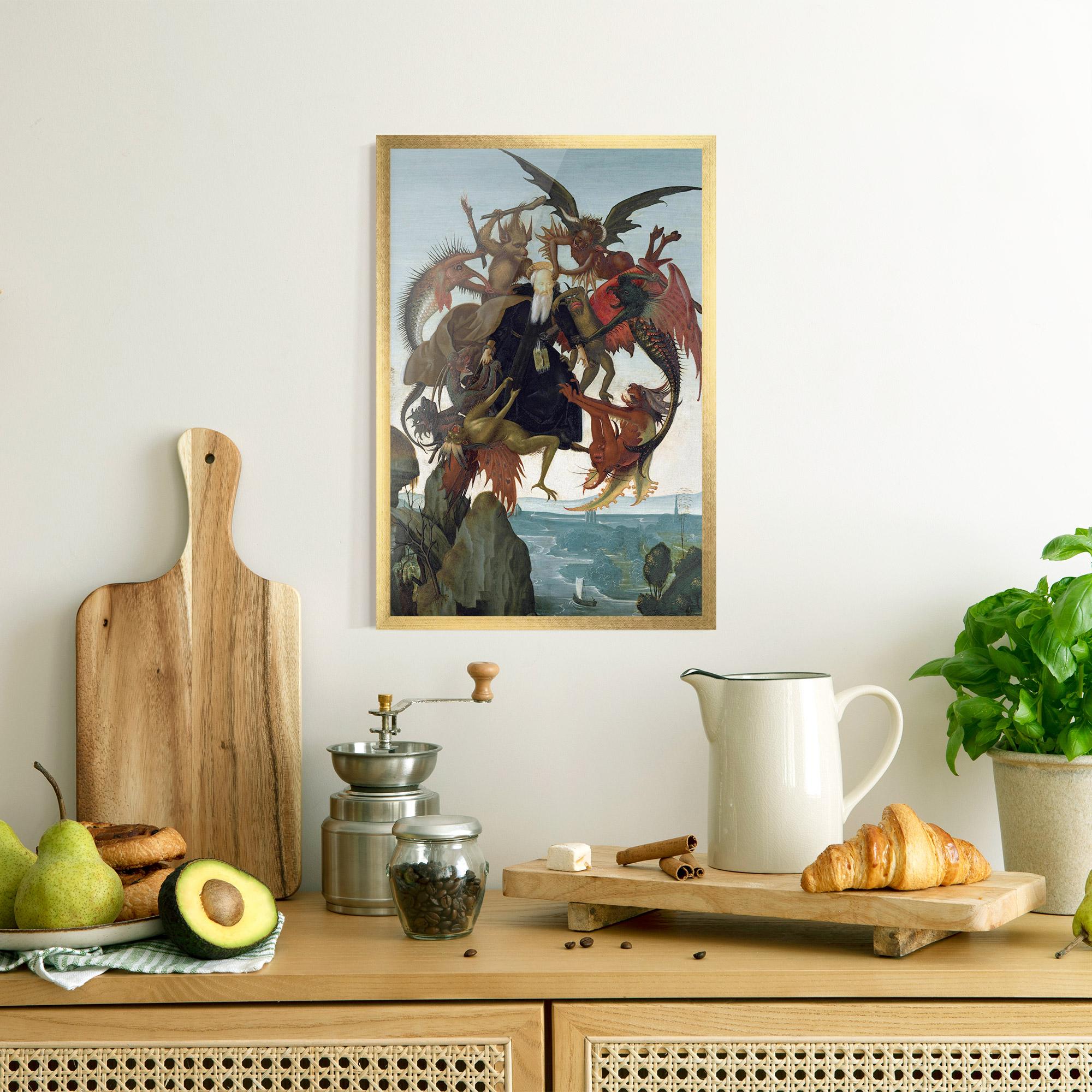 Keretezett Poszter Torment Of Saint mockup 8