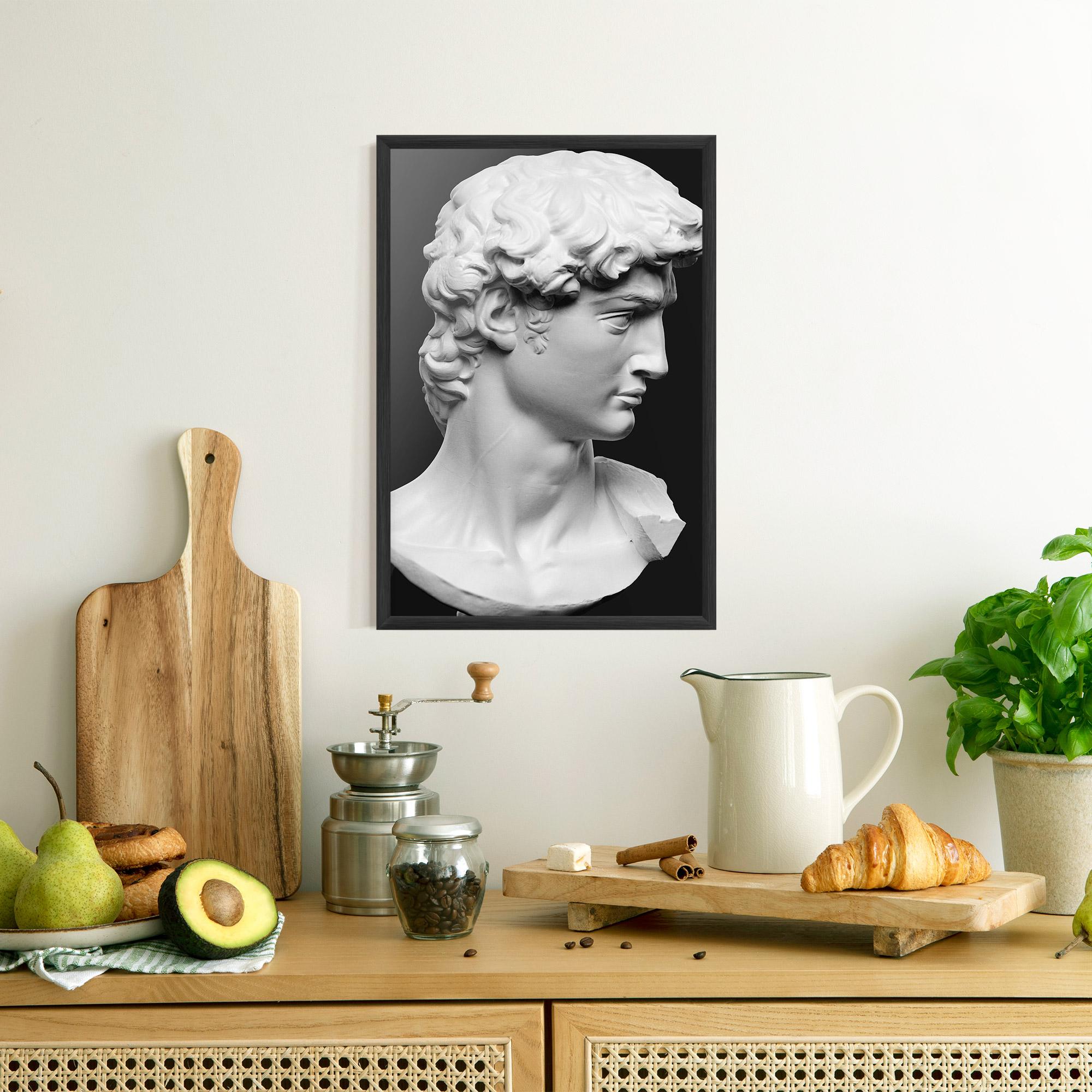 Keretezett Poszter David Head mockup 8