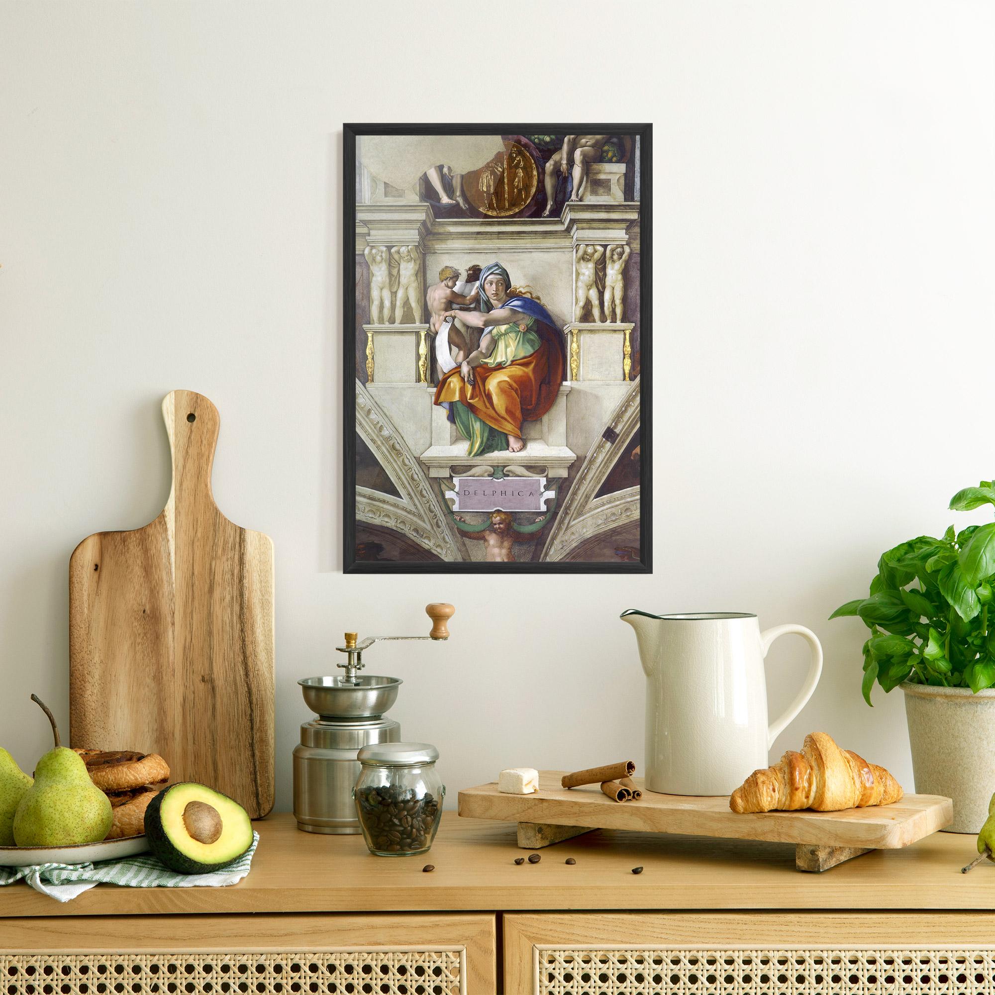 Keretezett Poszter Delphic Sibyl mockup 8