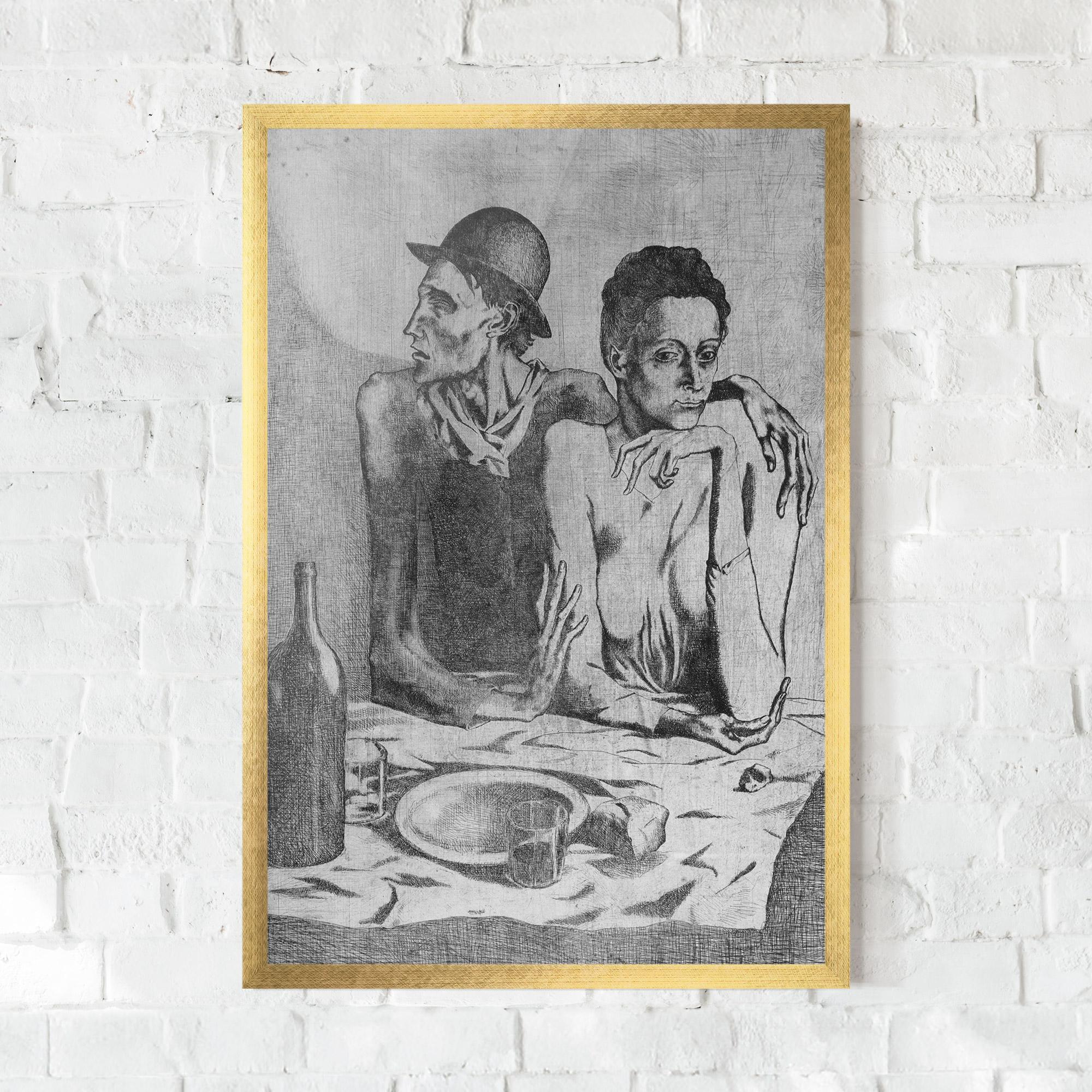 Keretezett Poszter The Frugal Repast mockup 0