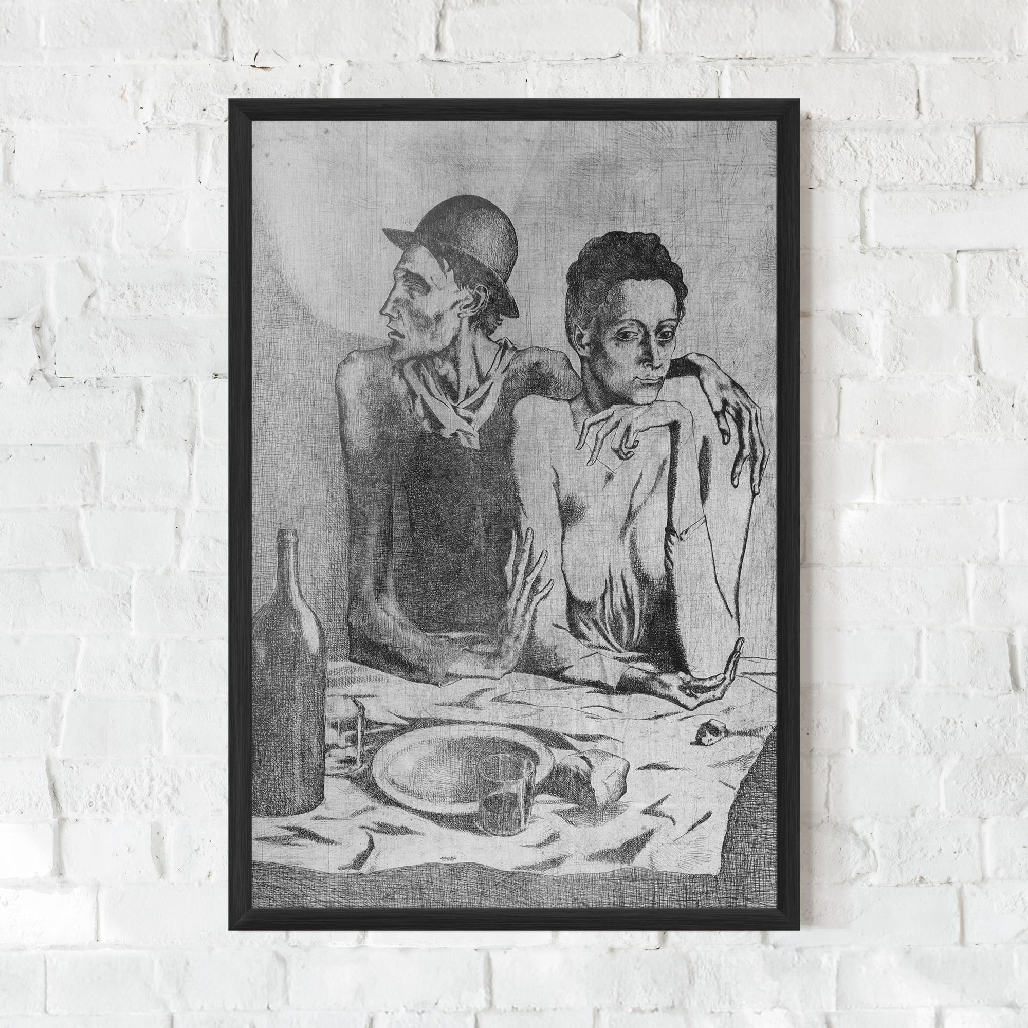 Keretezett Poszter The Frugal Repast mockup 0