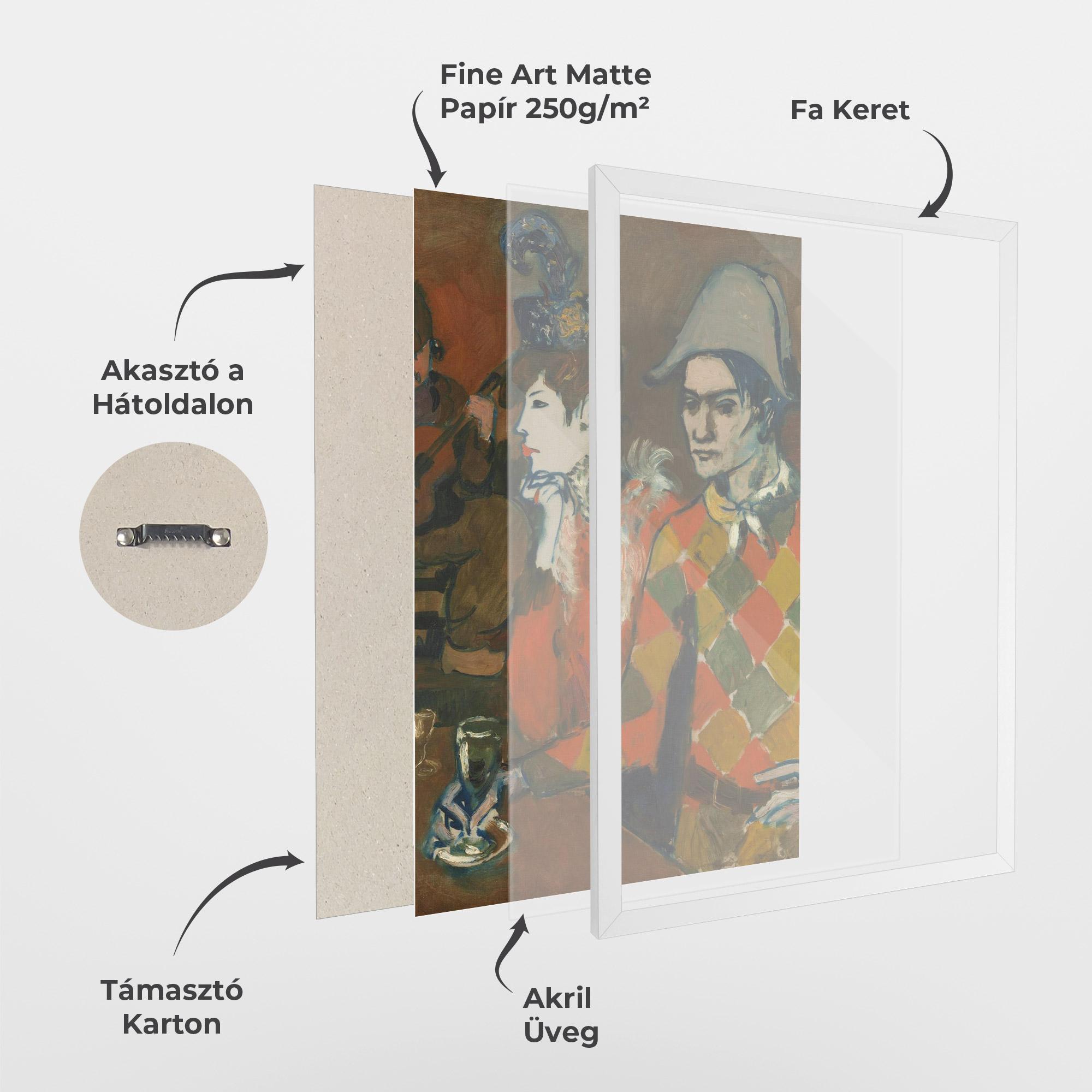 Keretezett Poszter At The Lapin Agile mockup 1