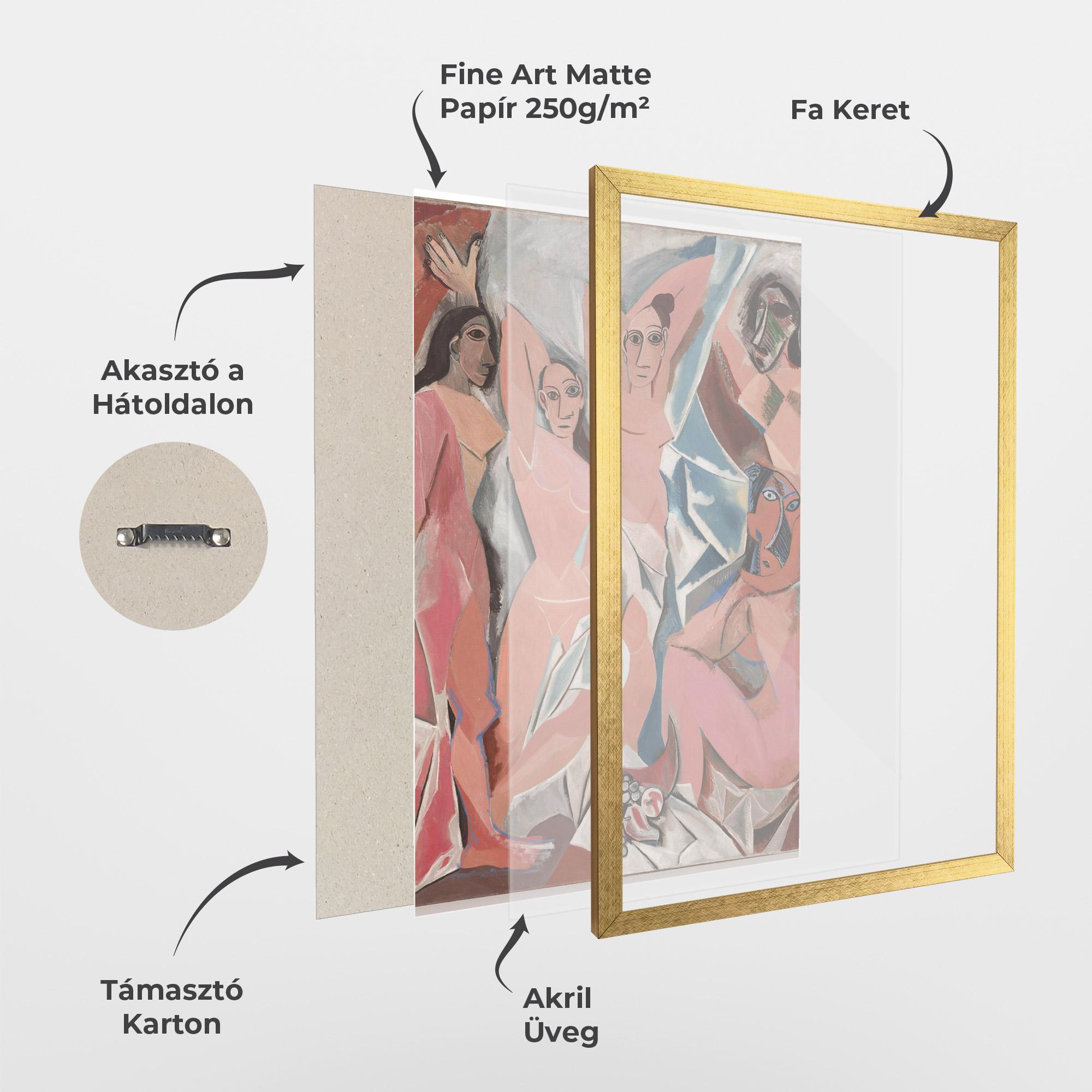 Keretezett Poszter Les Demoiselles mockup 1