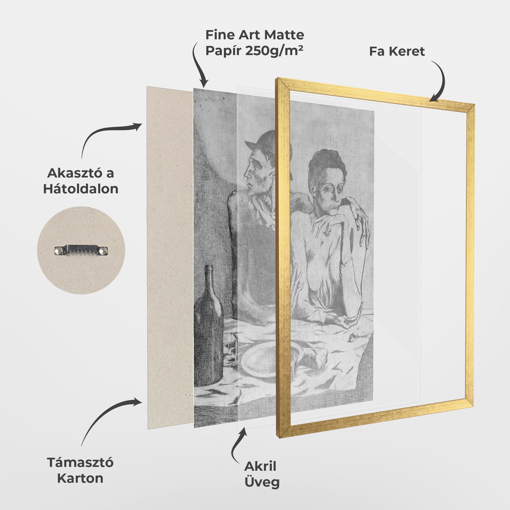 Keretezett Poszter The Frugal Repast mockup 1