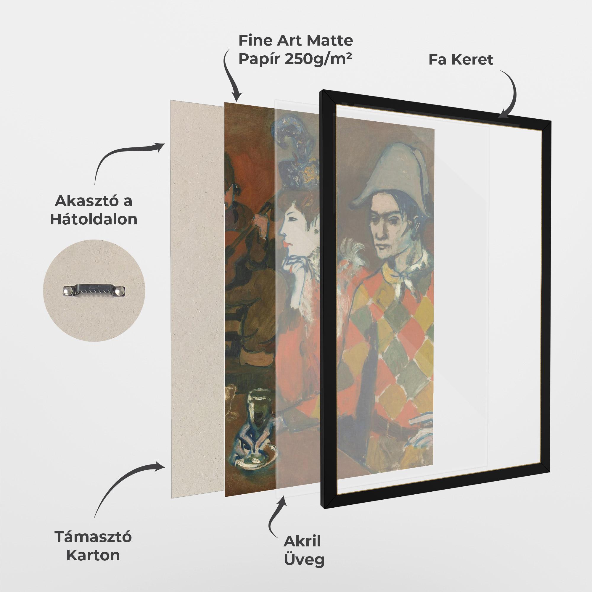 Keretezett Poszter At The Lapin Agile mockup 1