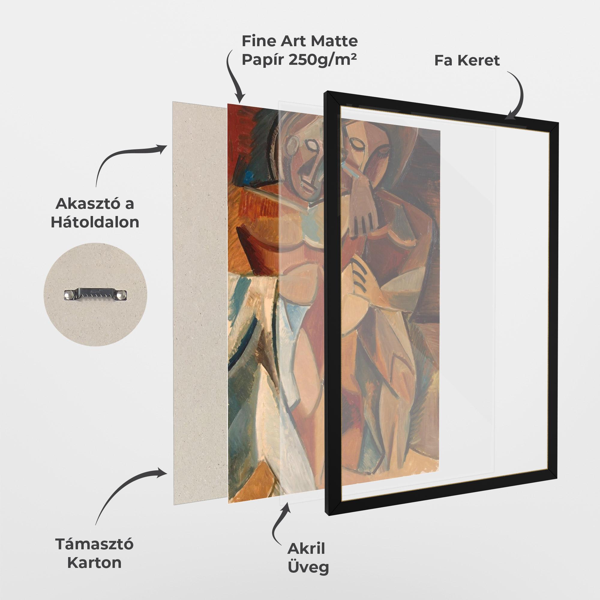 Keretezett Poszter Friendship Two Nudes mockup 1