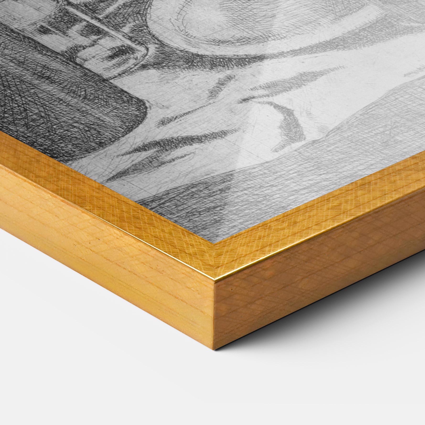 Keretezett Poszter The Frugal Repast mockup 3