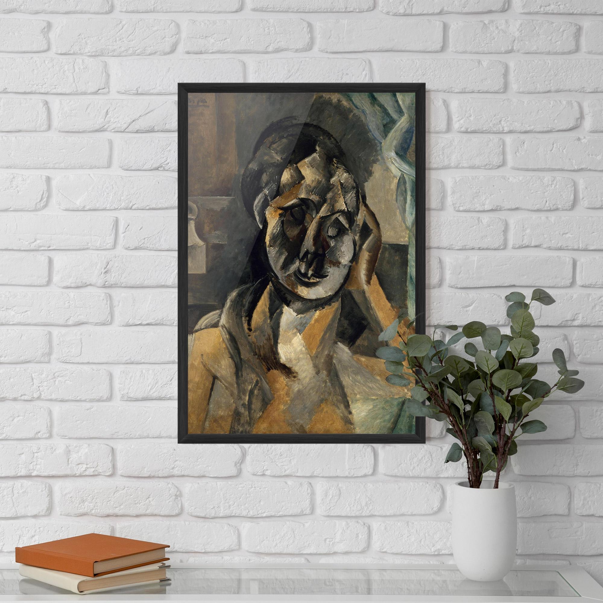 Keretezett Poszter Woman With Mustard mockup 5