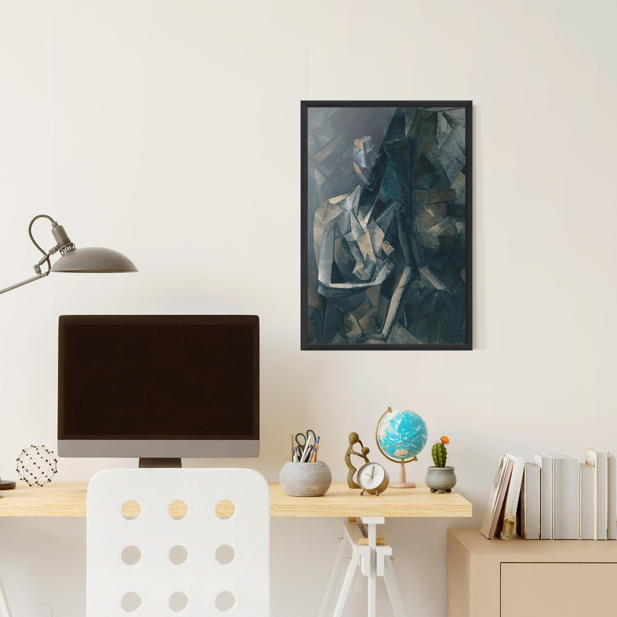 Keretezett Poszter Dans Un Fauteuil mockup 6