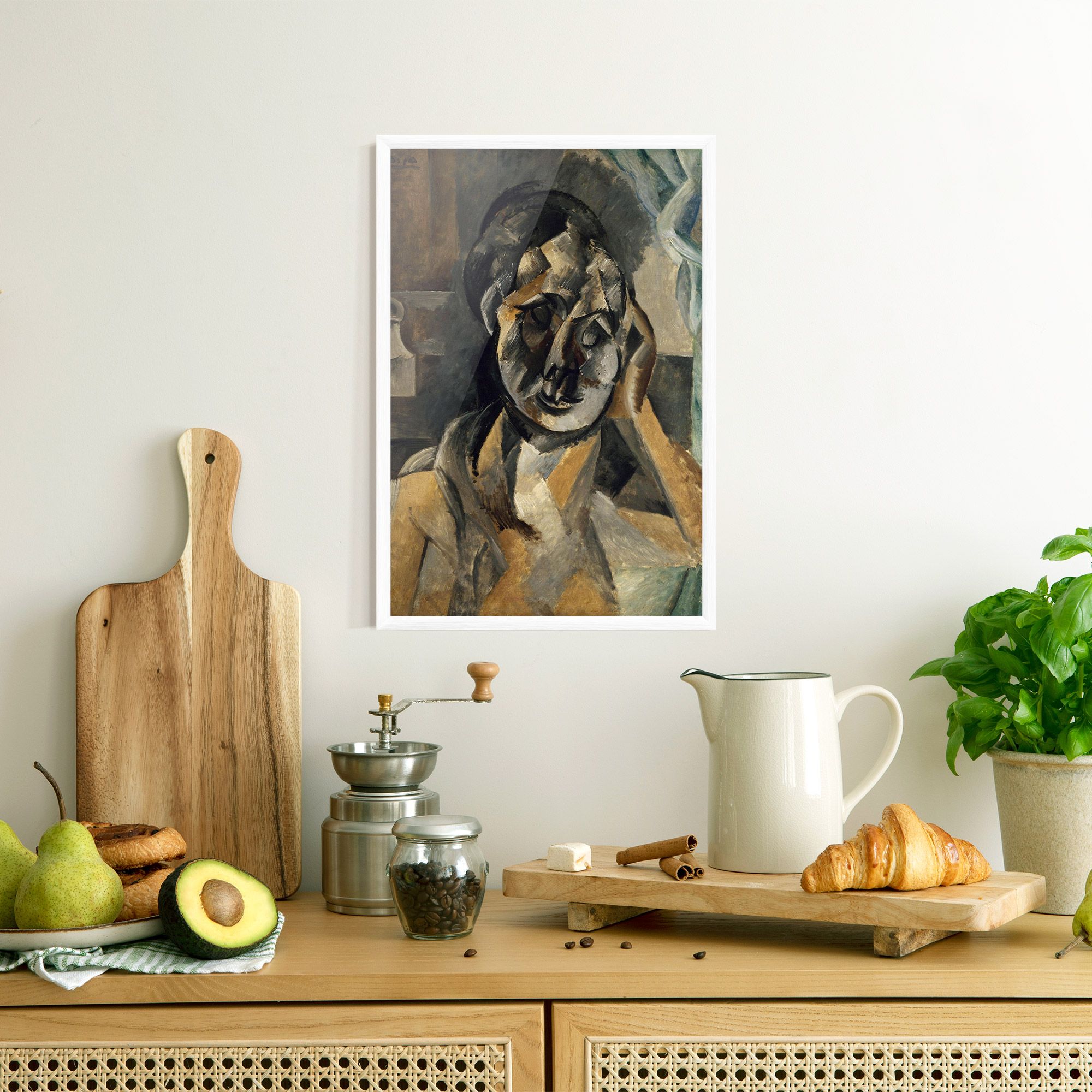 Woman With Mustard mockup 8